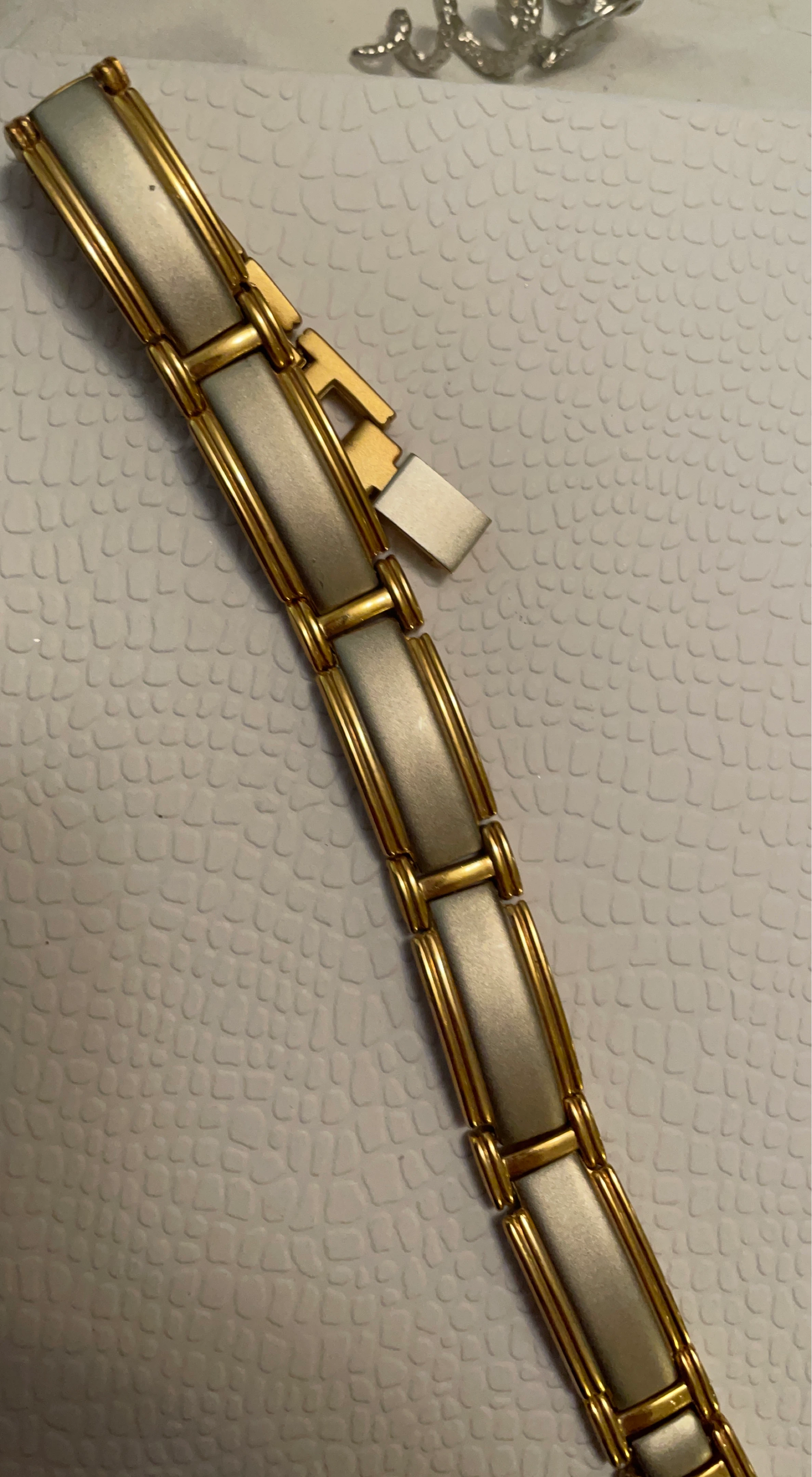 Gold and Silver Tone Link Bracelet