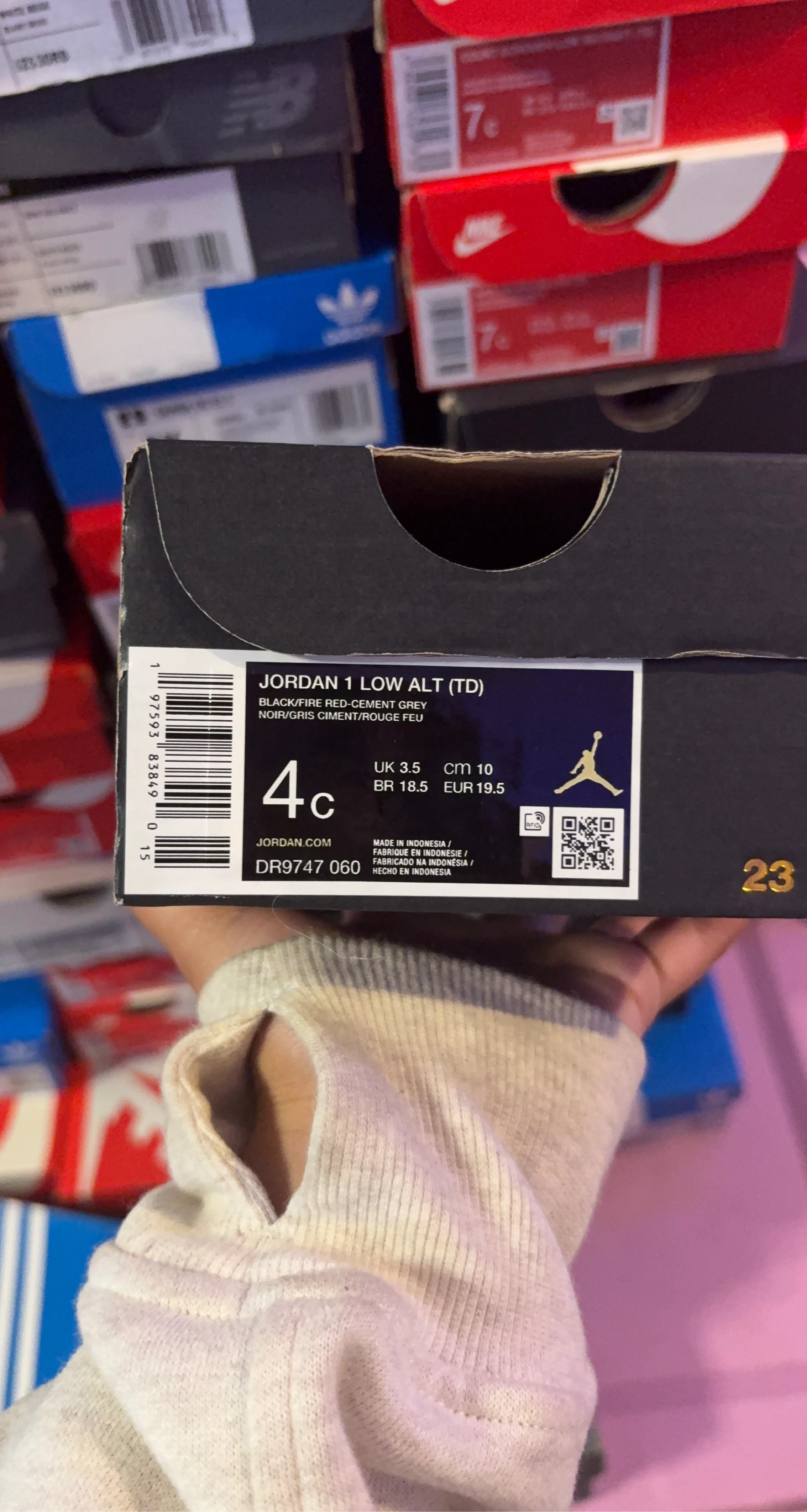 Nike Jordan 1 Low Alt TD Toddler Shoes - Size 4C