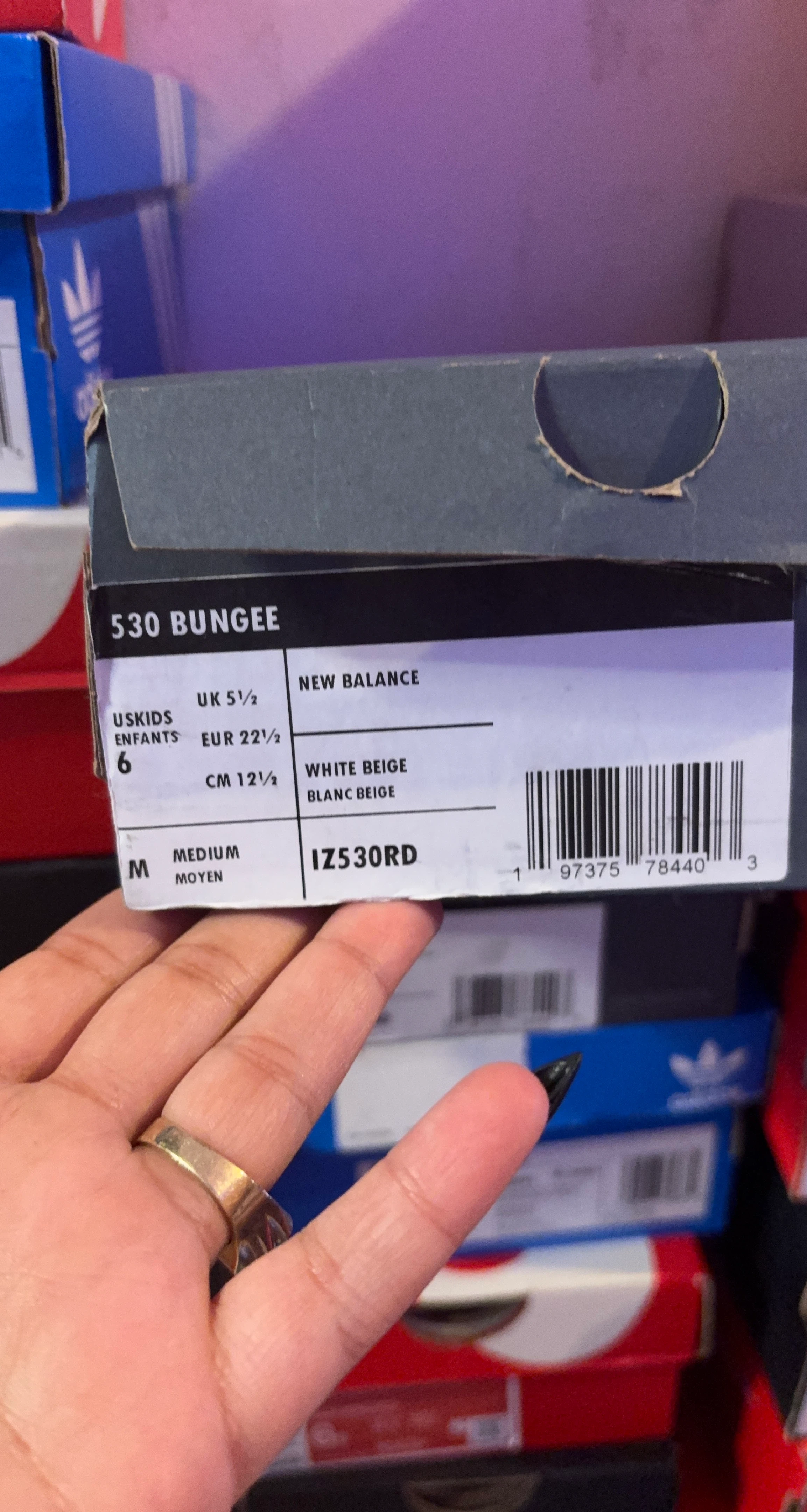 New Balance 530 Bungee Kids Shoes - White Beige