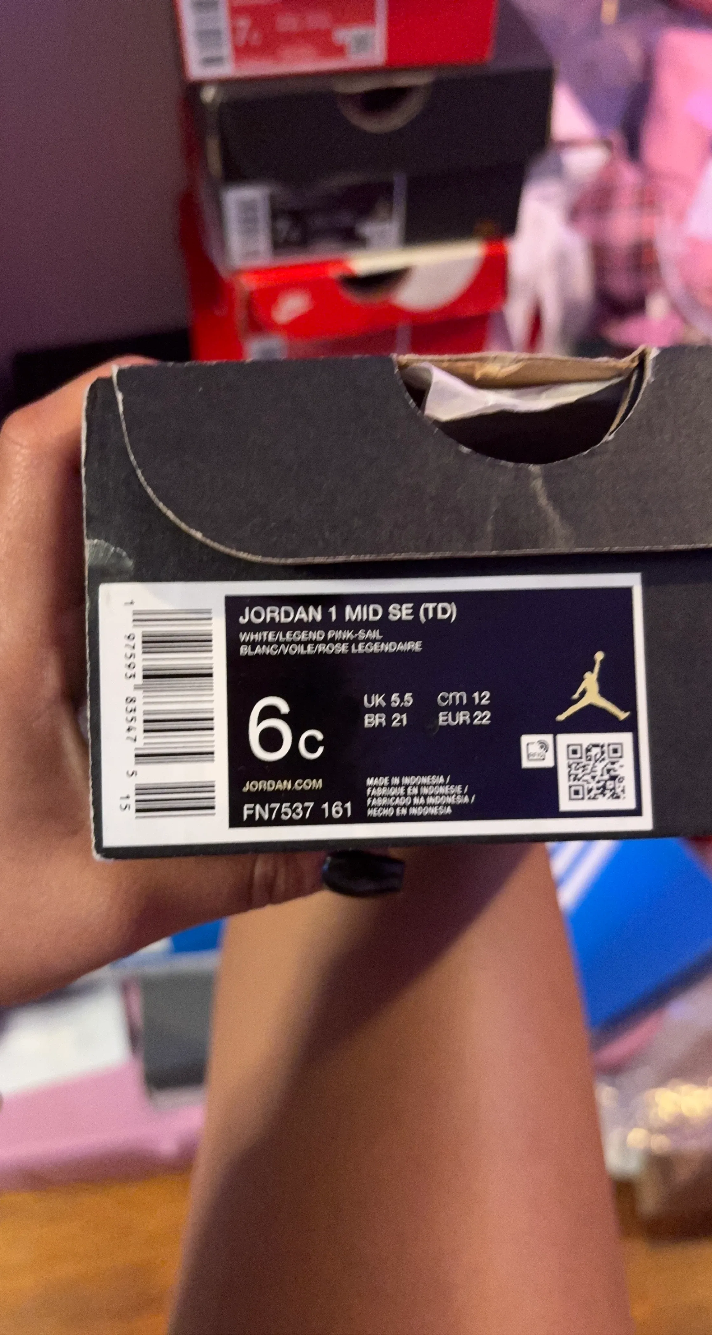 Jordan 1 Mid SE (TD) Toddler Shoes