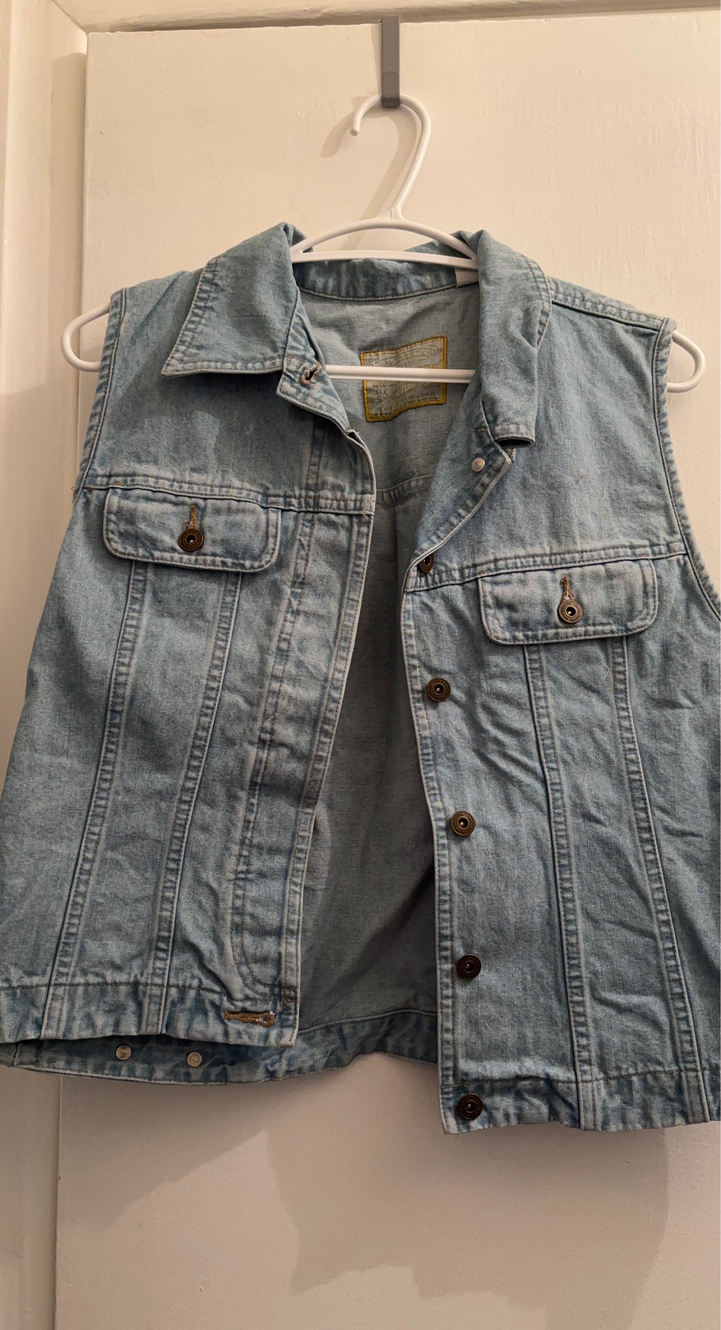 Light Wash Denim Vest