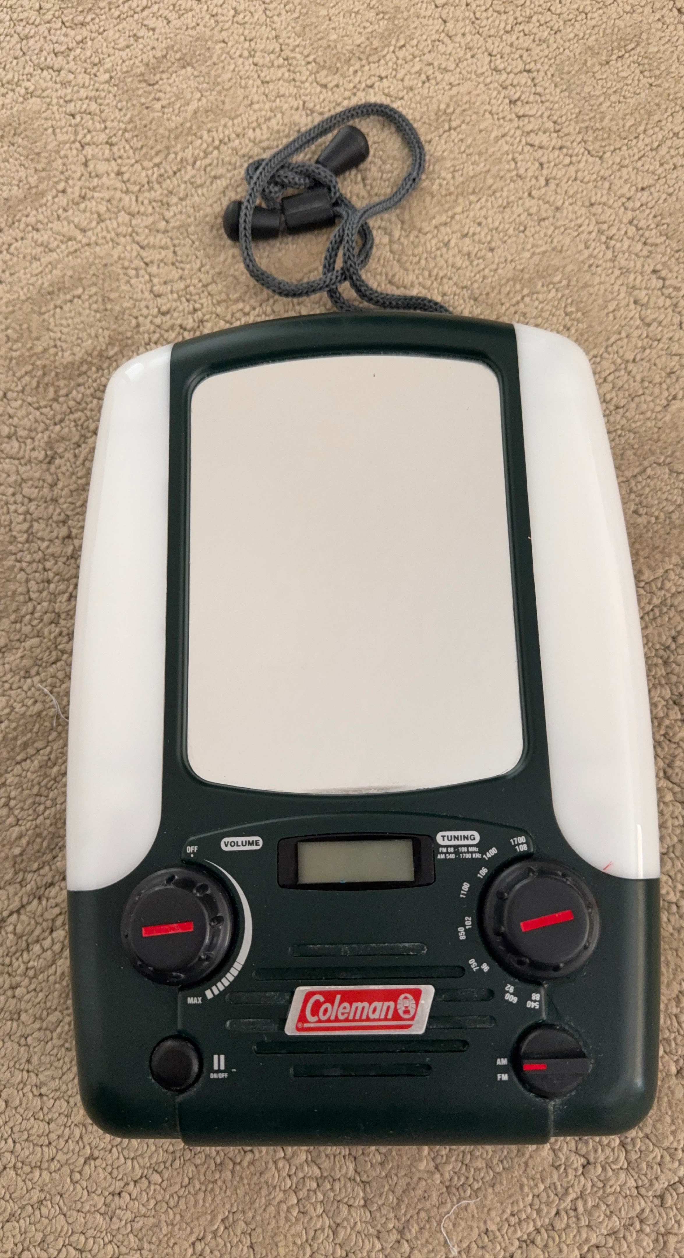 Coleman AM/FM Lighted Mirror Radio