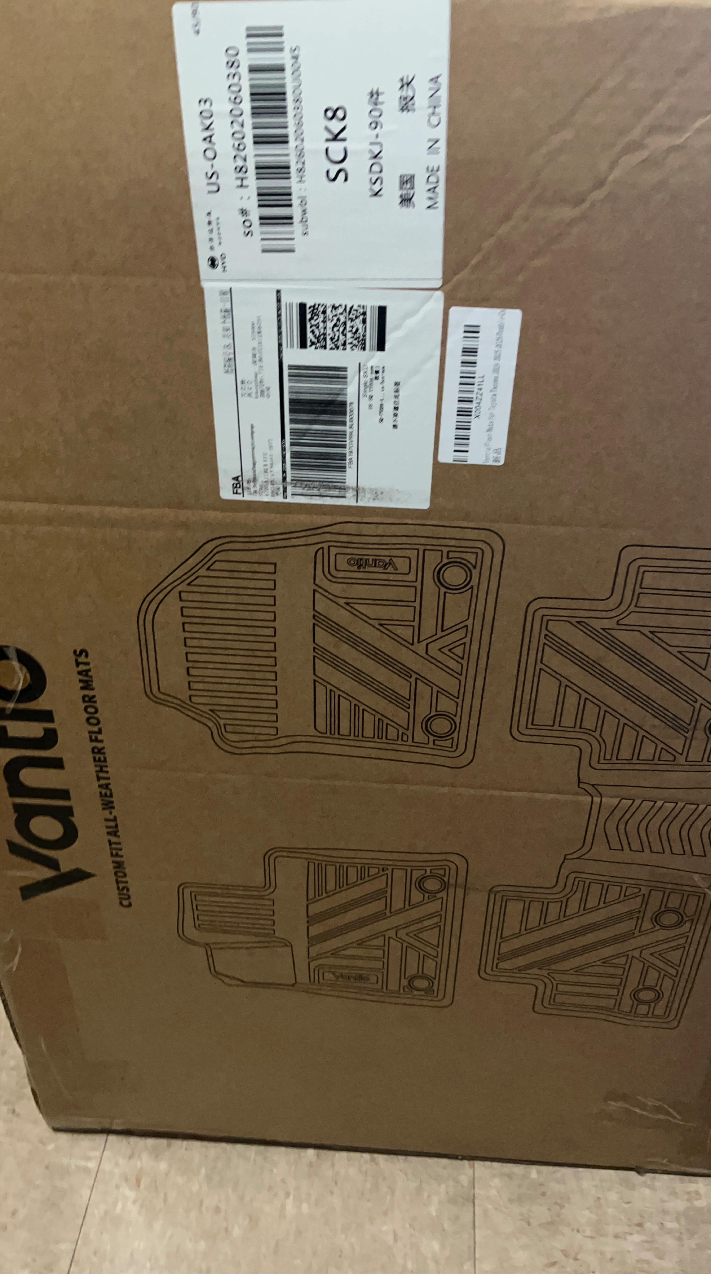 Vanto Custom Fit All-Weather Floor Mats