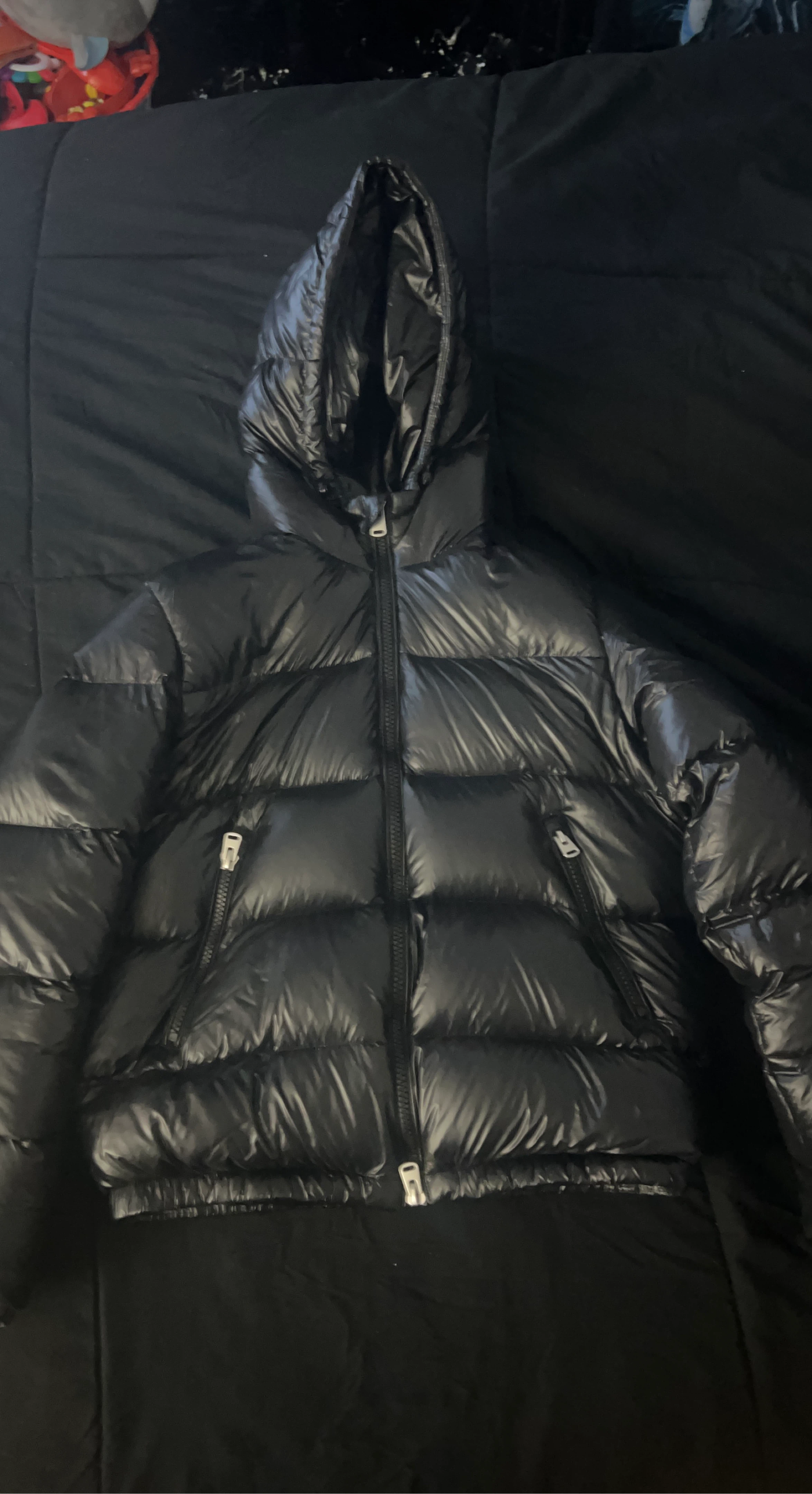 ZARA Black Hooded Puffer Jacket