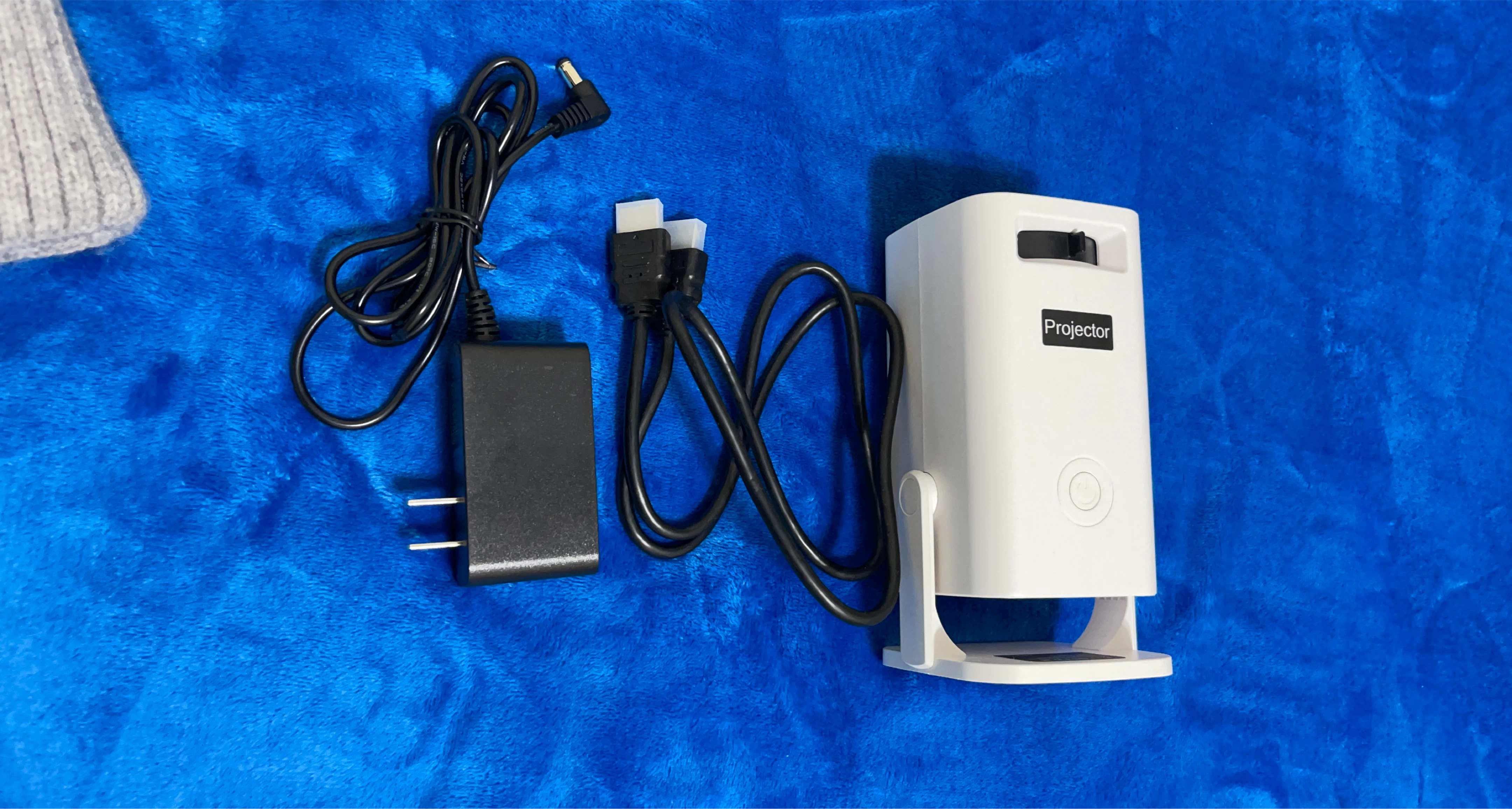 Mini Projector with Power Adapter and HDMI Cable