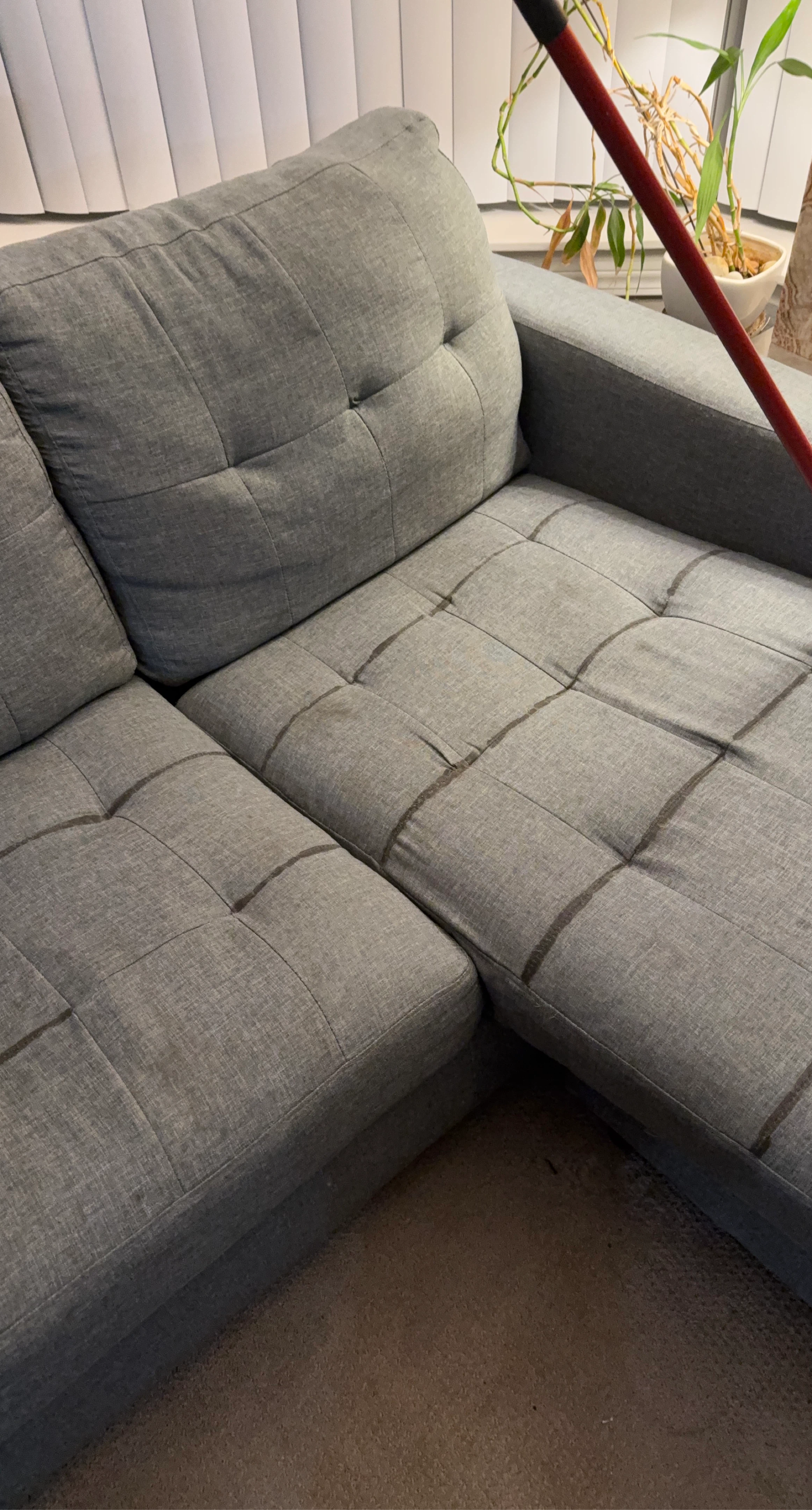 Grey sectional sofa