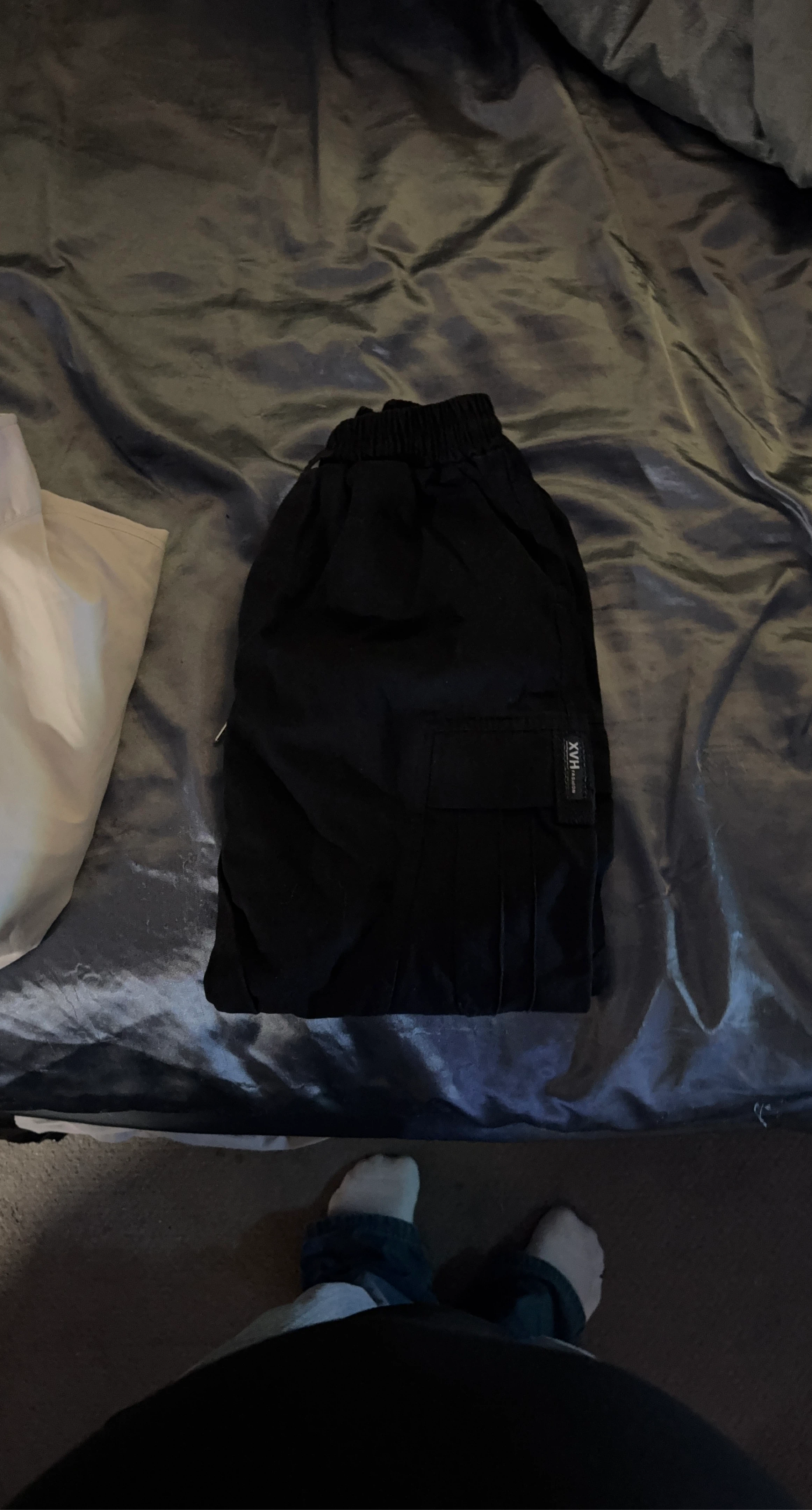 XVH DESIGN Black Cargo Pants