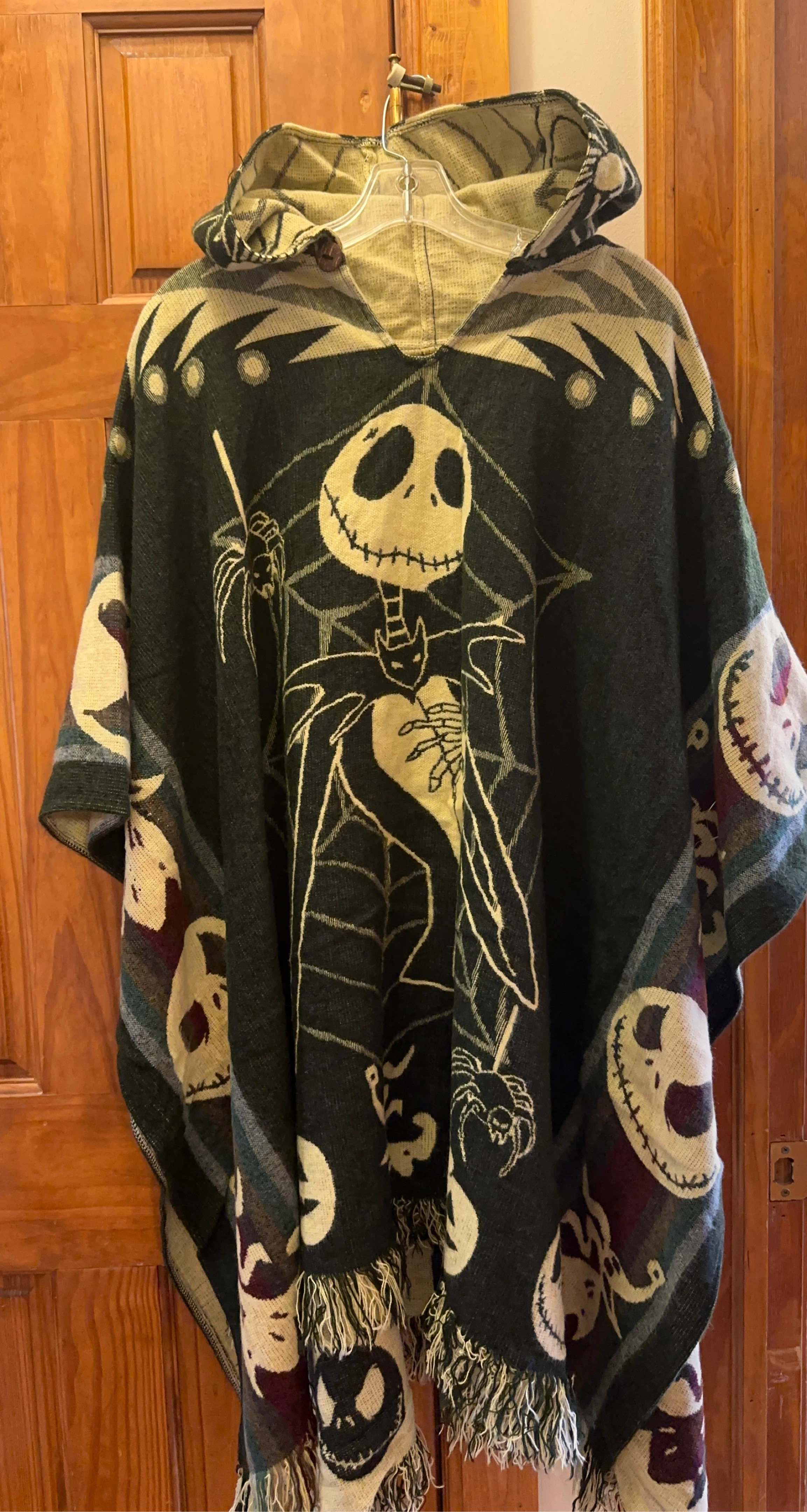 The Nightmare Before Christmas Jack Skellington Poncho