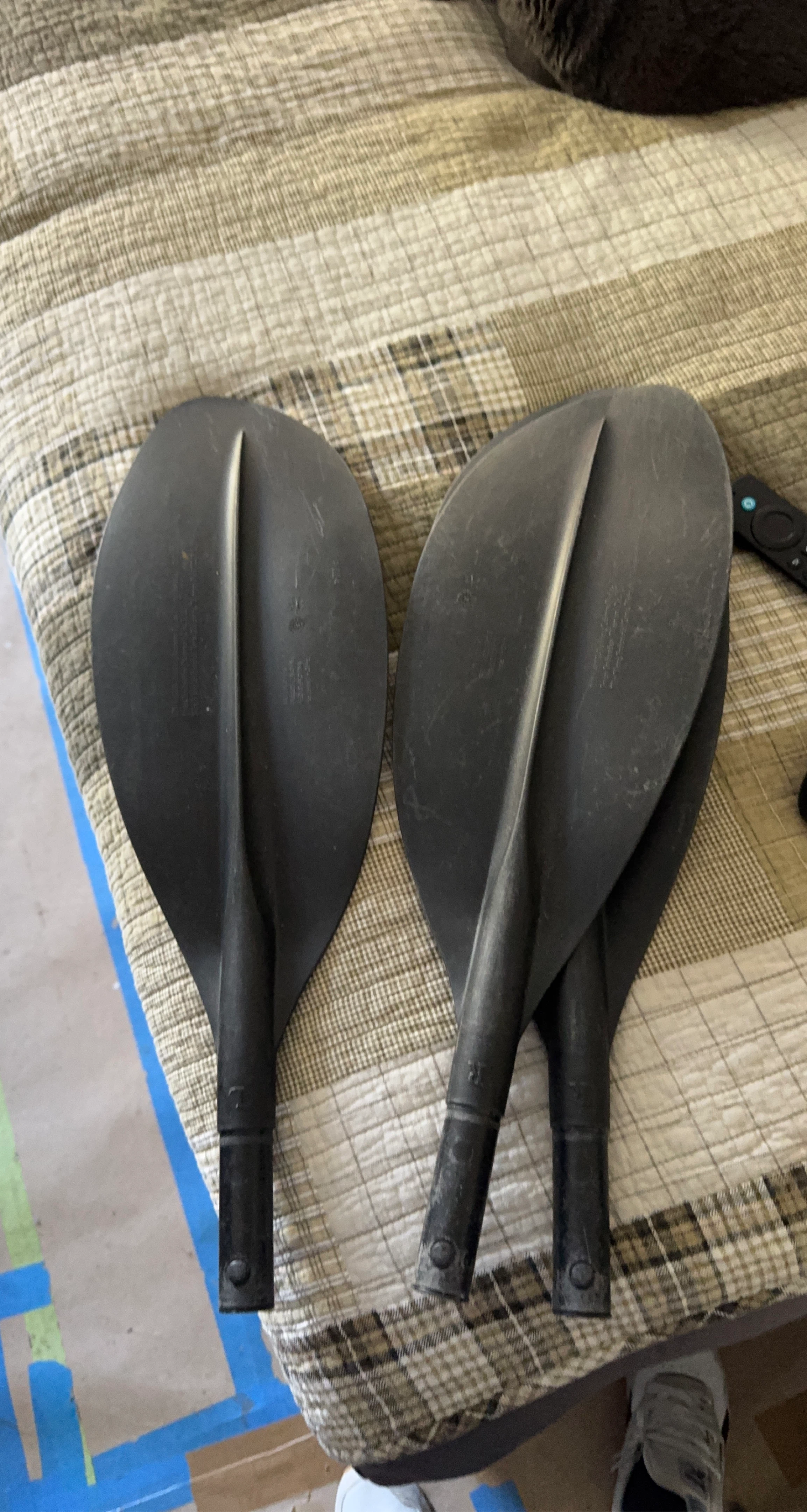 Pair of Black Kayak Paddles