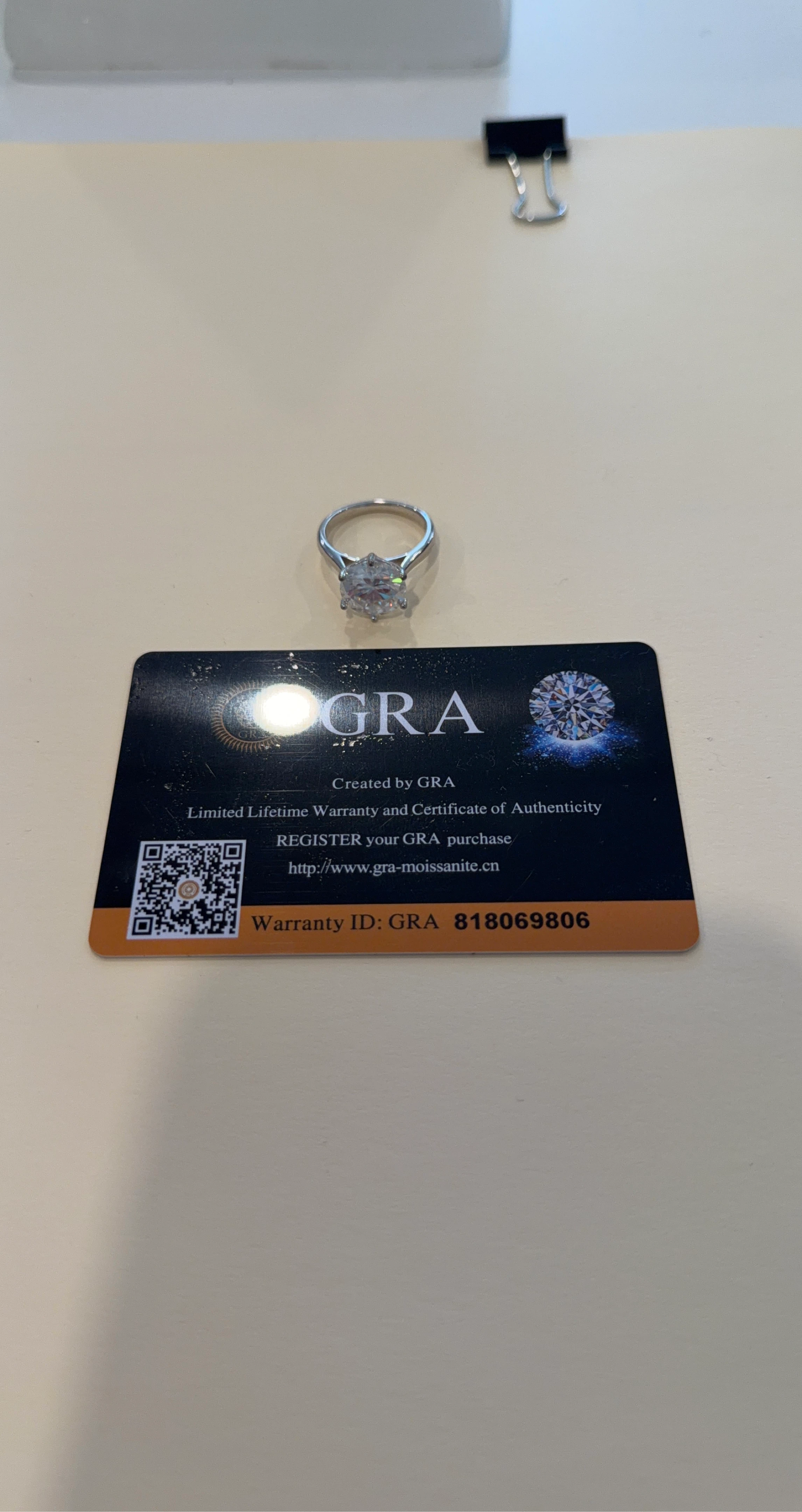 Moissanite Engagement Ring