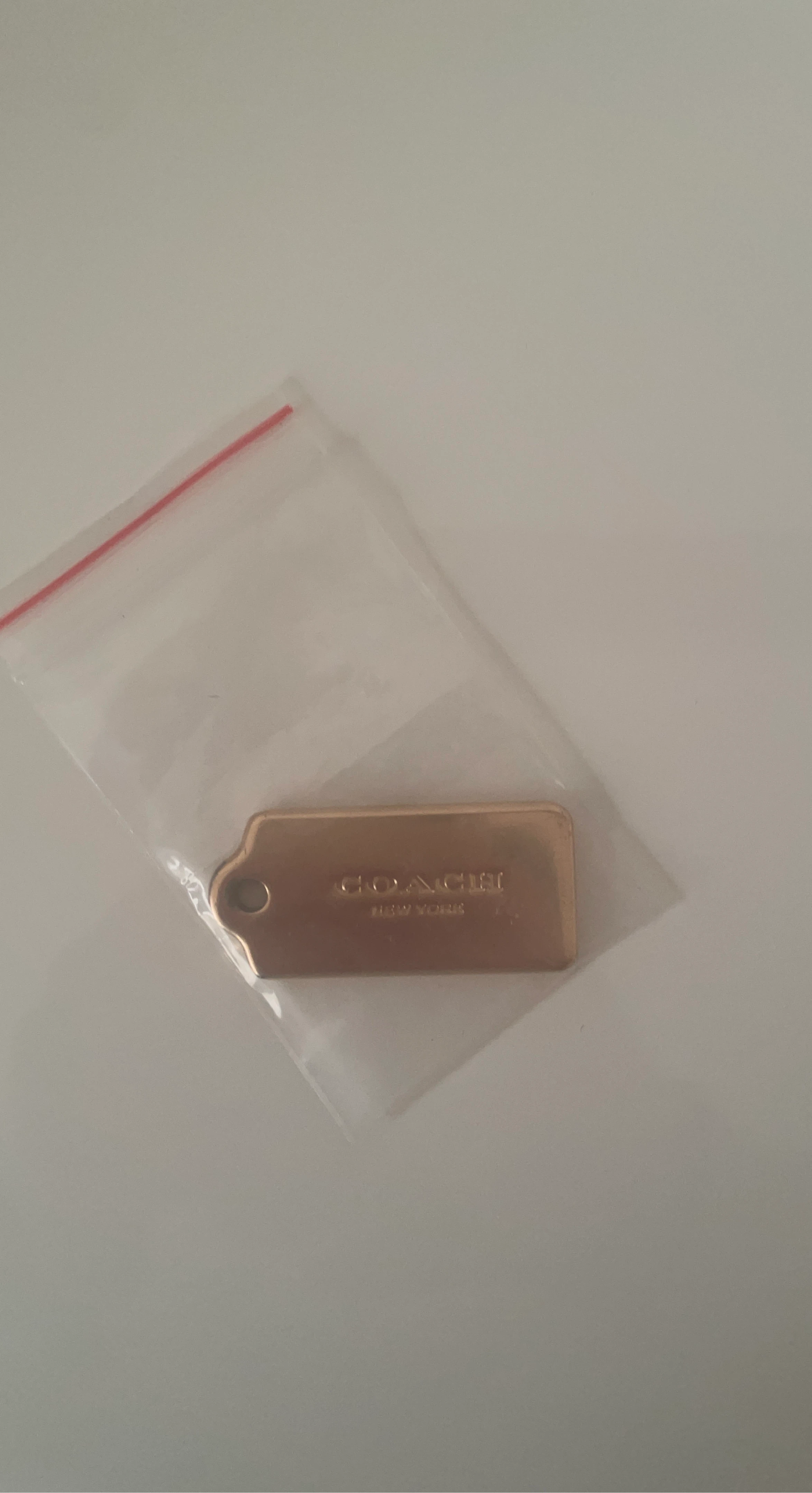 Coach New York Luggage Tag Charm