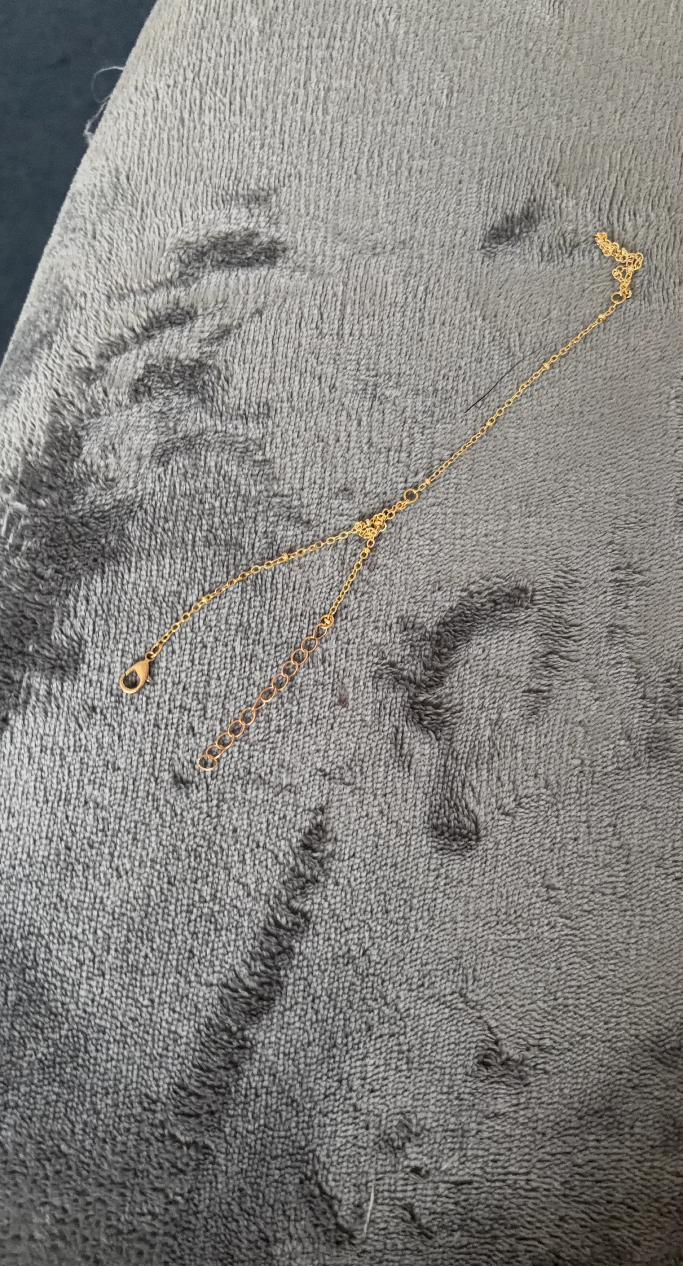 Gold-tone chain necklace with extender
