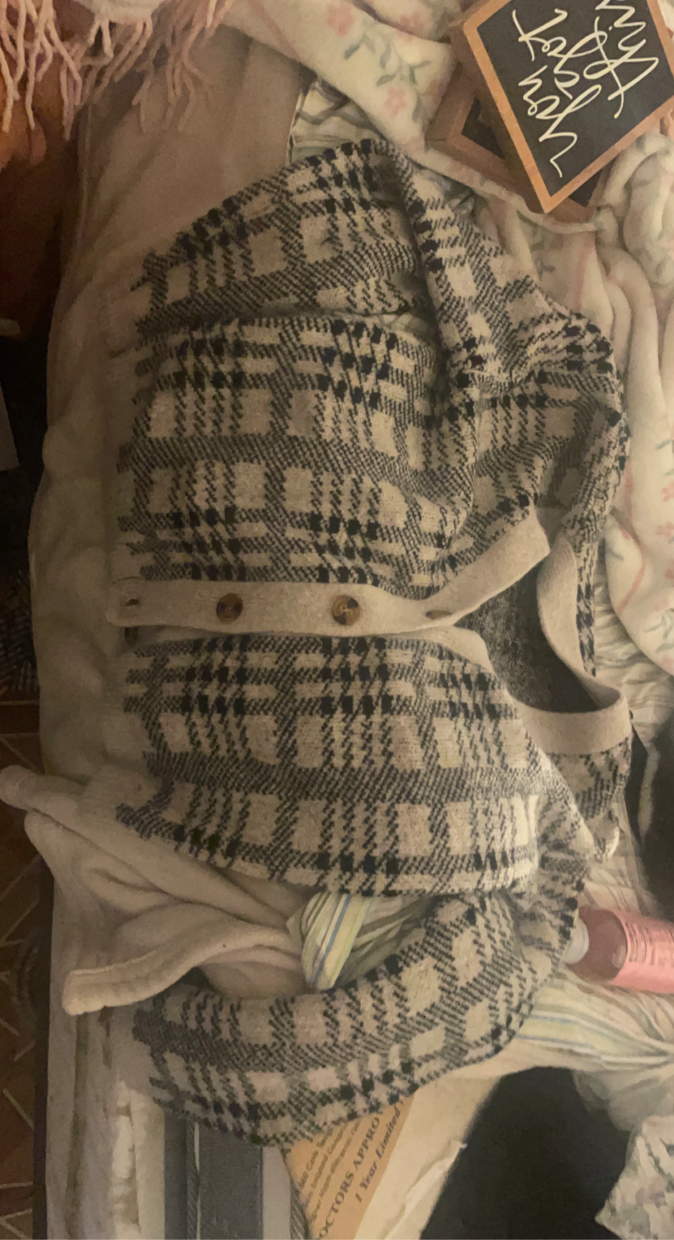 Plaid Cardigan