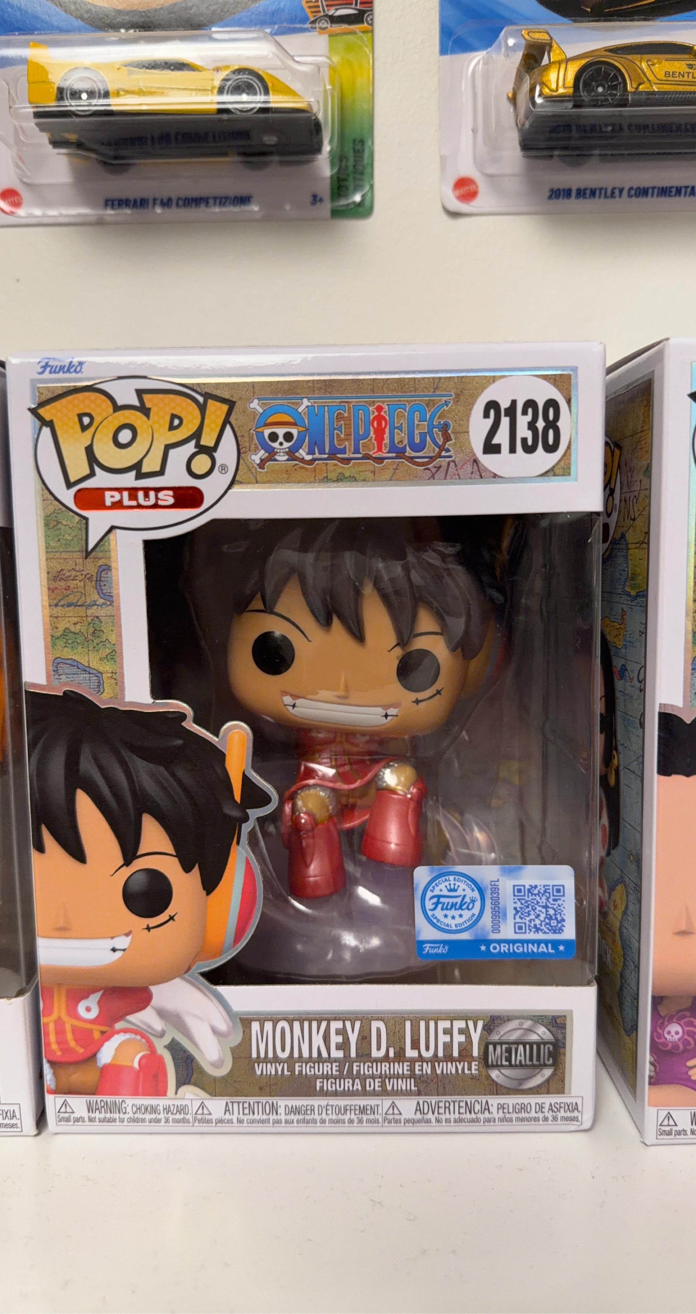 Funko Pop! One Piece Monkey D. Luffy Metallic Vinyl Figure #2138