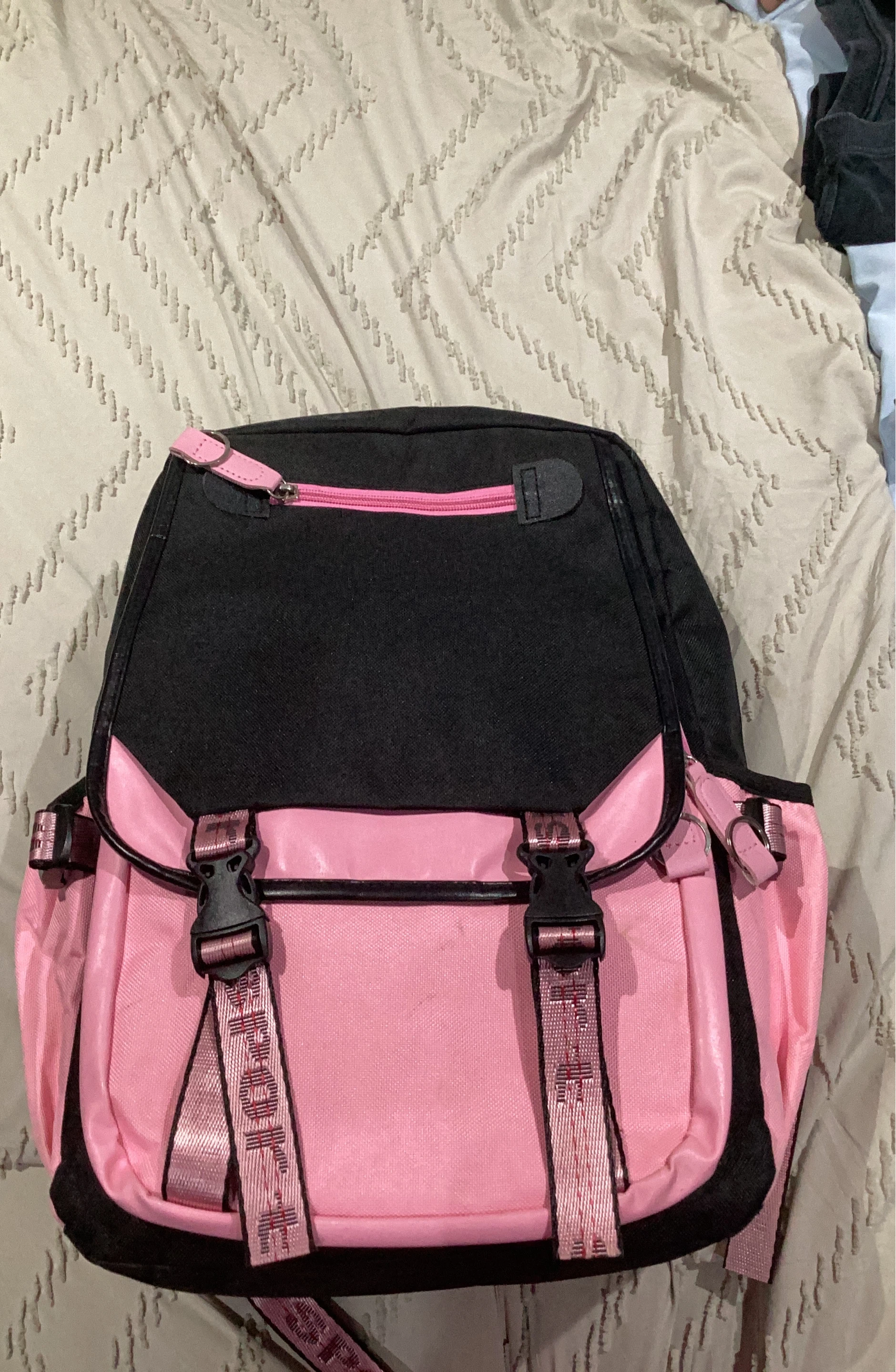 Black and Pink Backpack