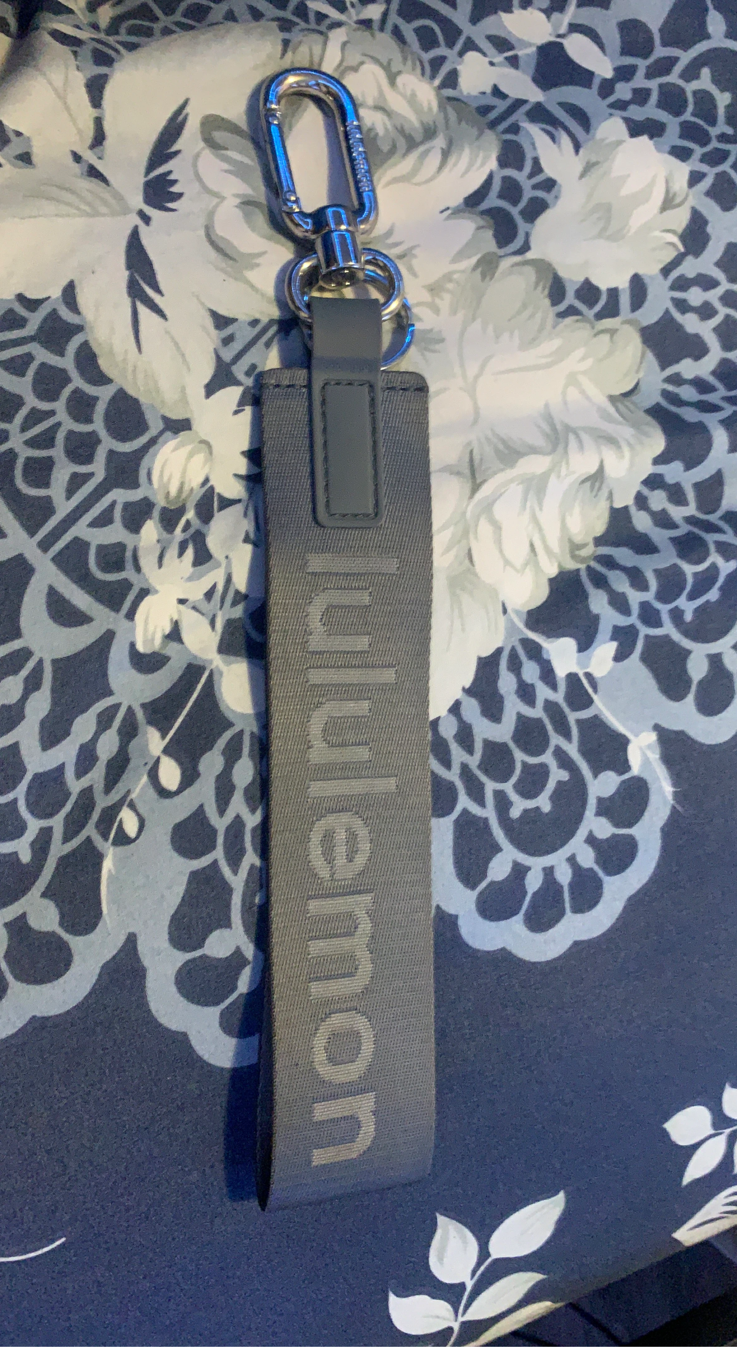 Lululemon Grey Keychain Strap