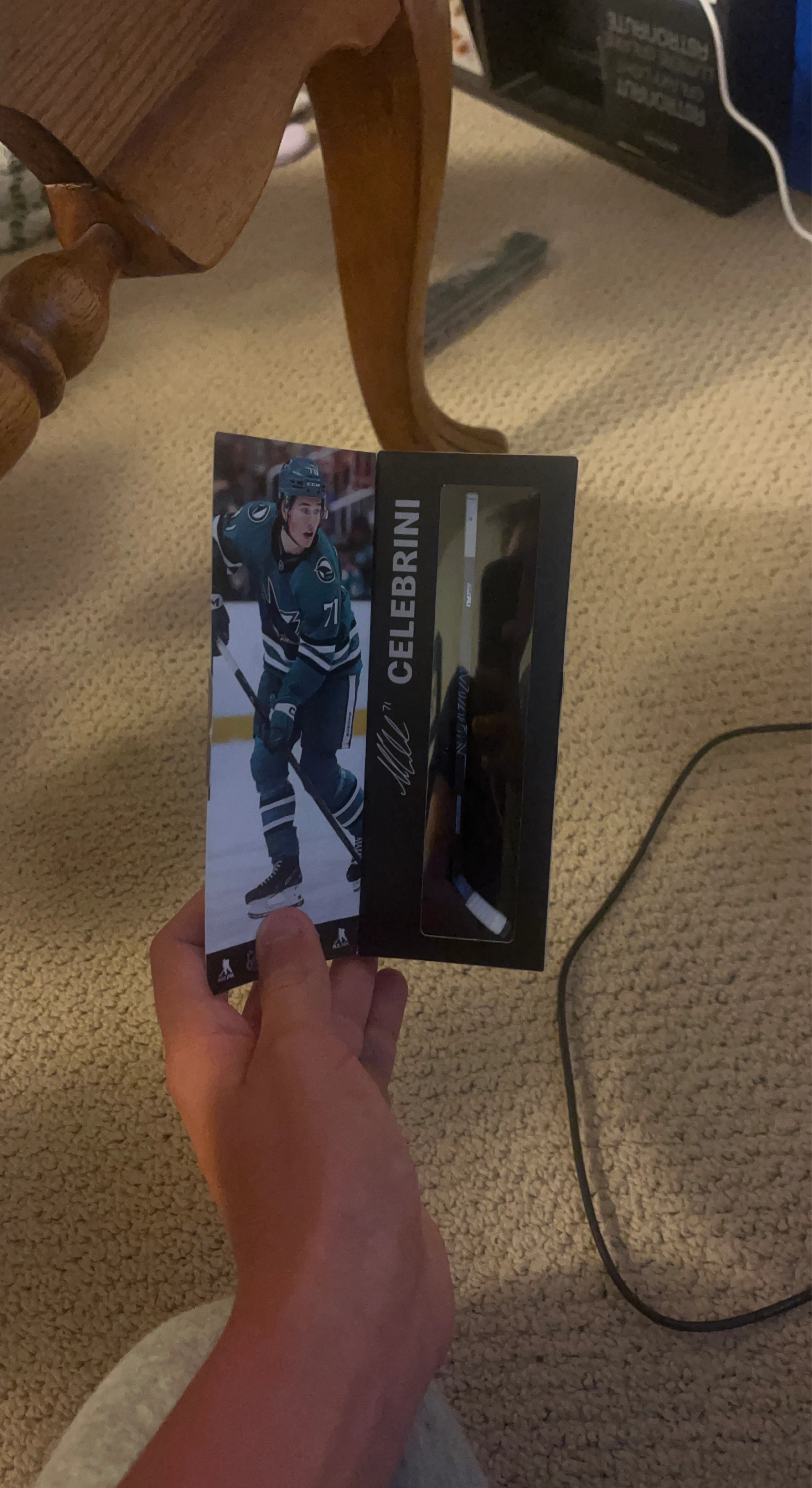 Celebrini Hockey Card