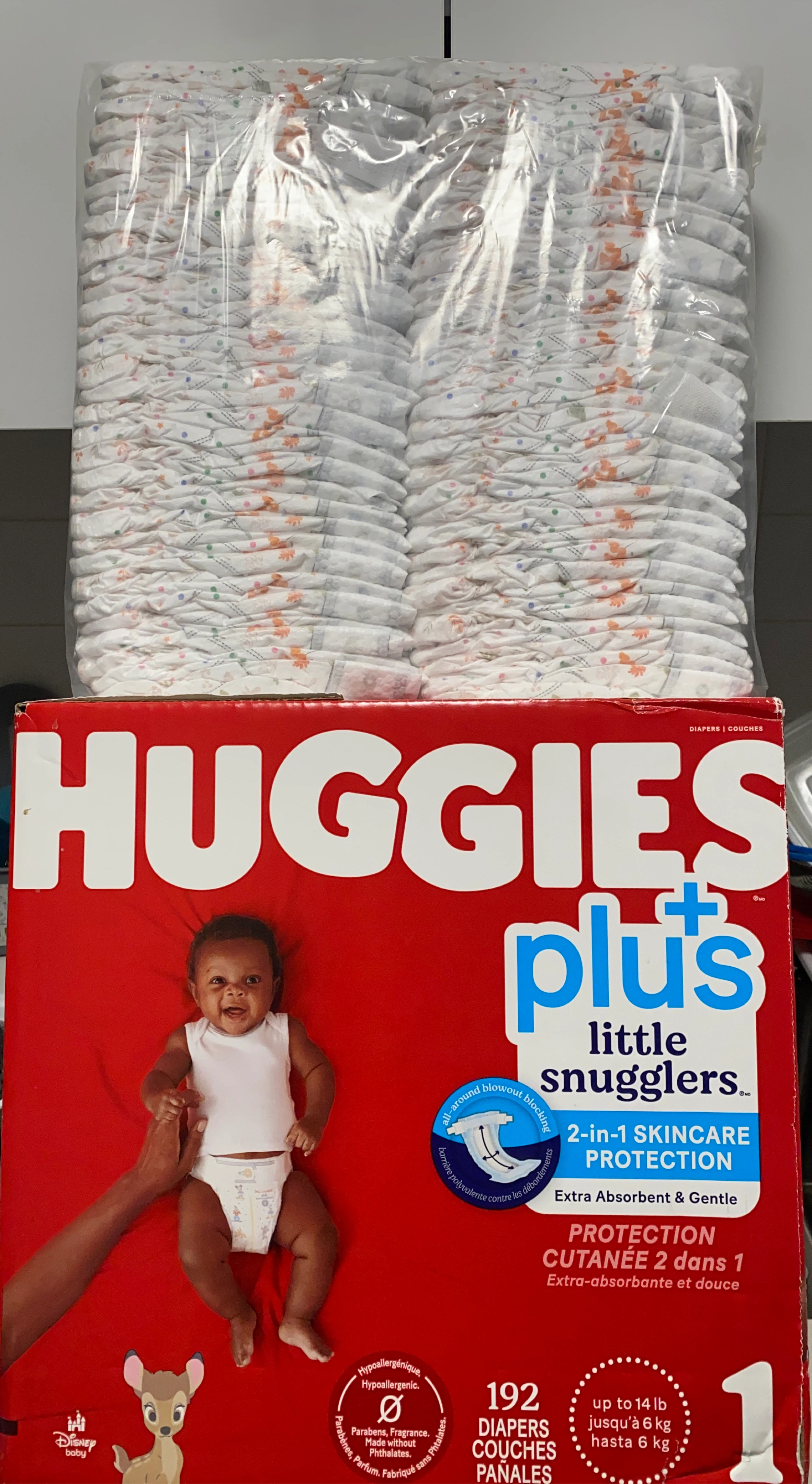 Huggies Little Snugglers Plus Diapers - Size 1