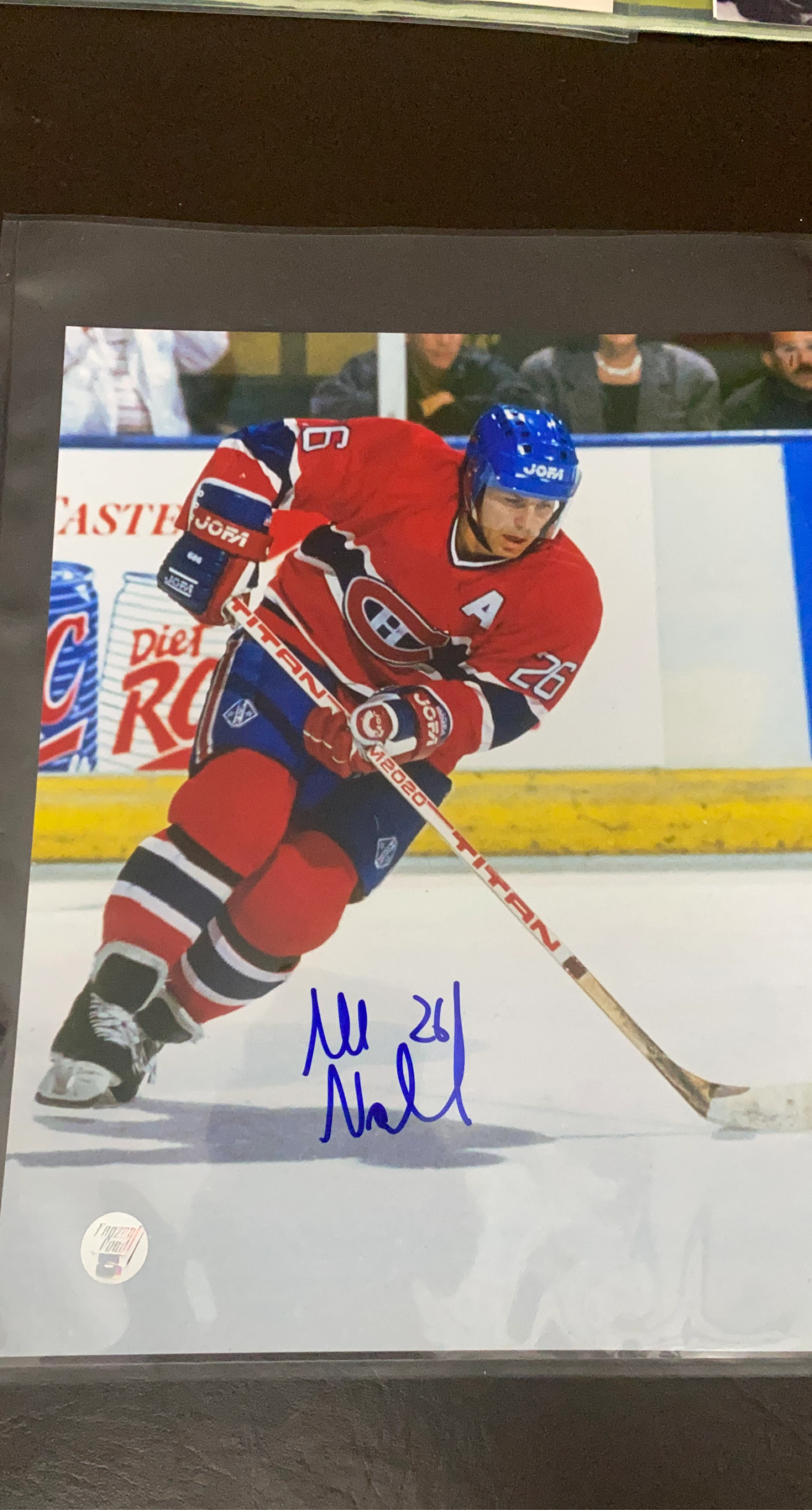 Signed Montreal Canadiens Photo - Mats Naslund