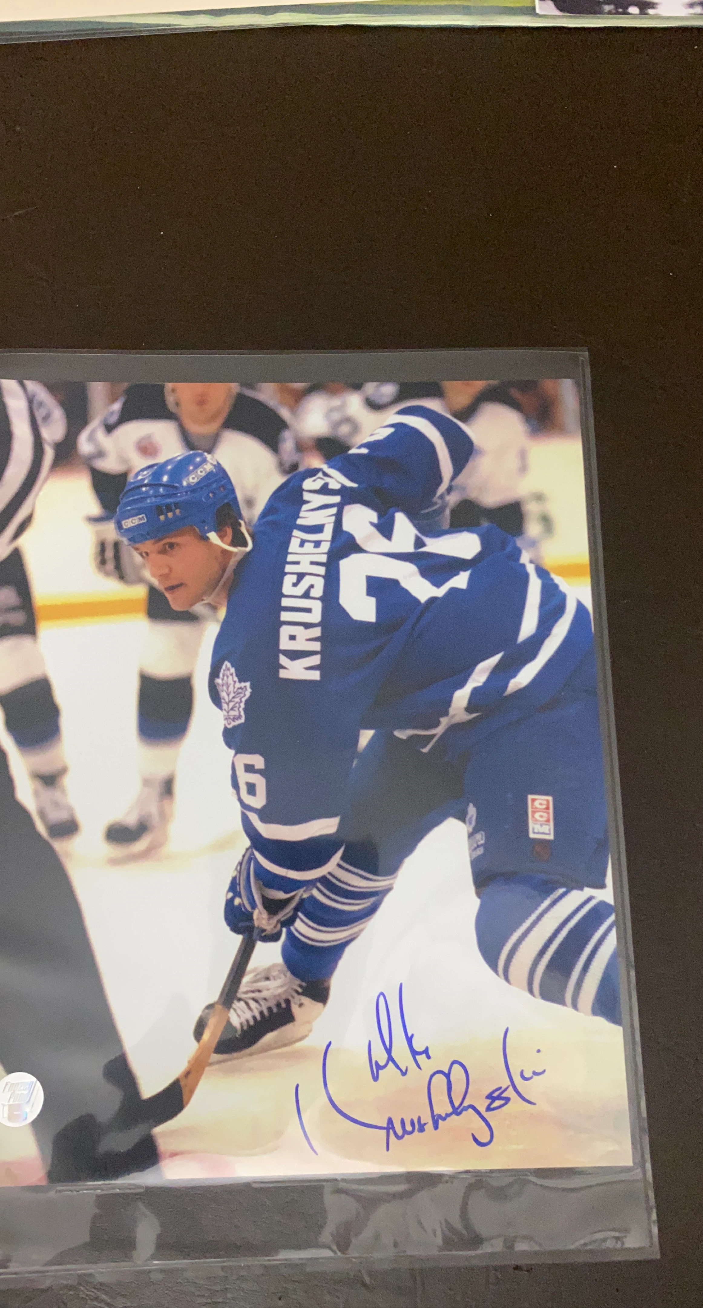 Signed Wendel Clark Toronto Maple Leafs Photo