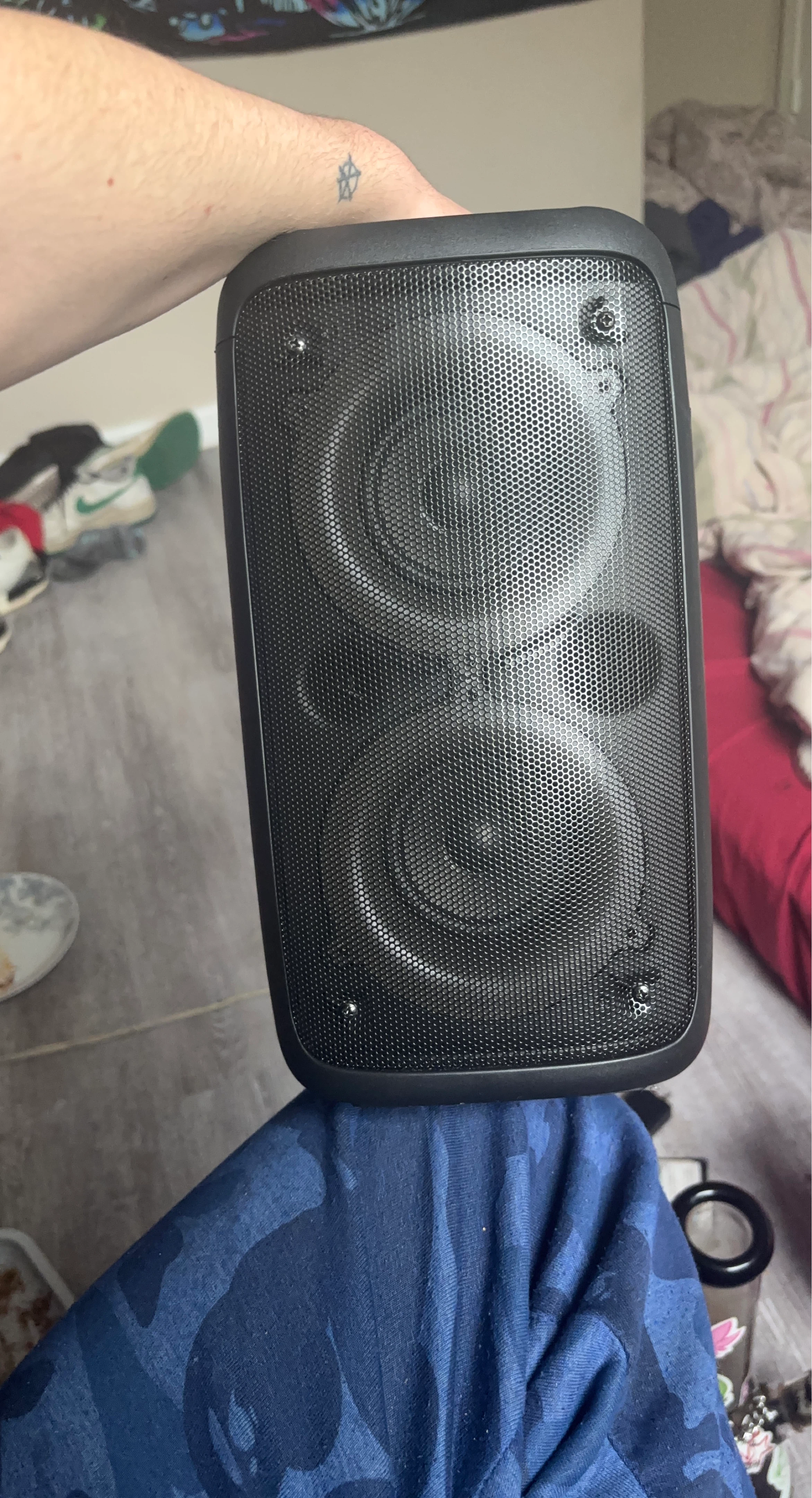 Black Portable Bluetooth Speaker