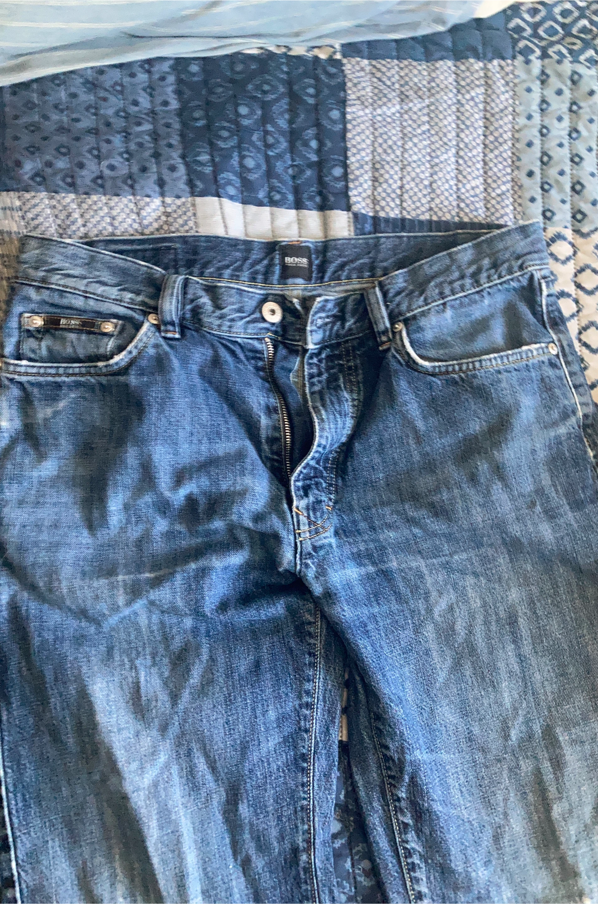 BOSS Hugo Boss Men's Blue Jeans
