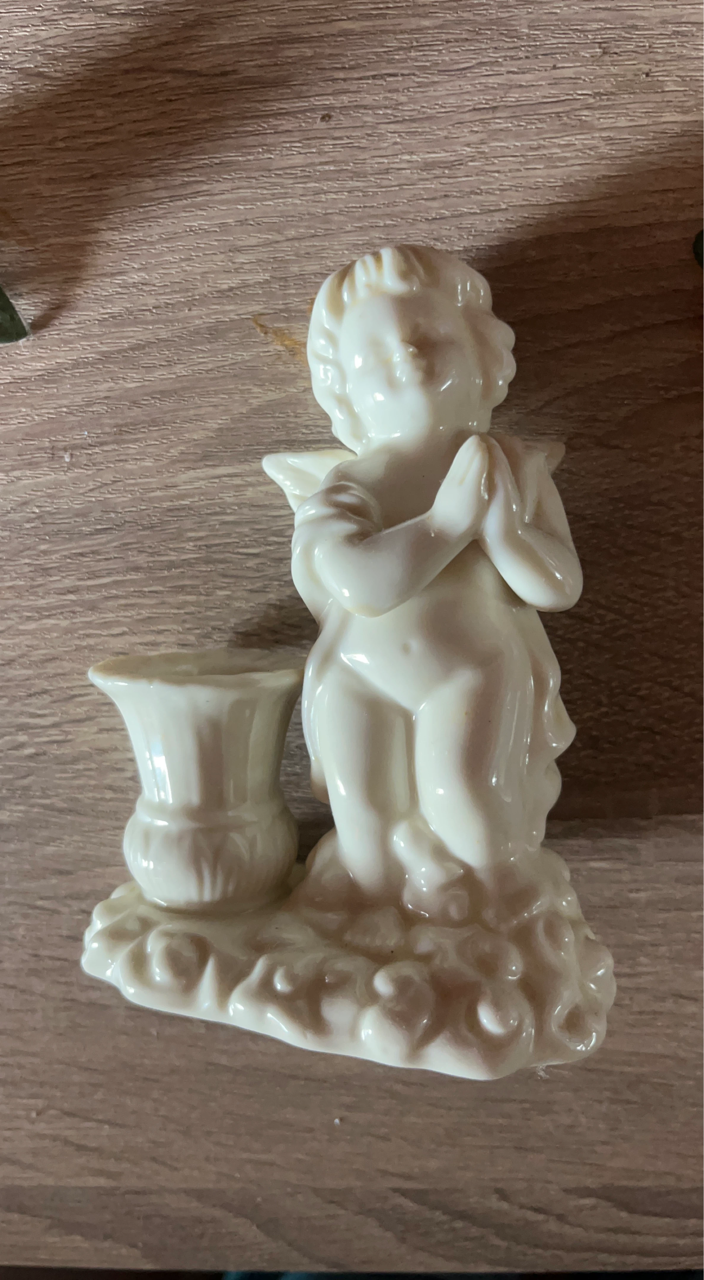 Ceramic Angel Candlestick Holder