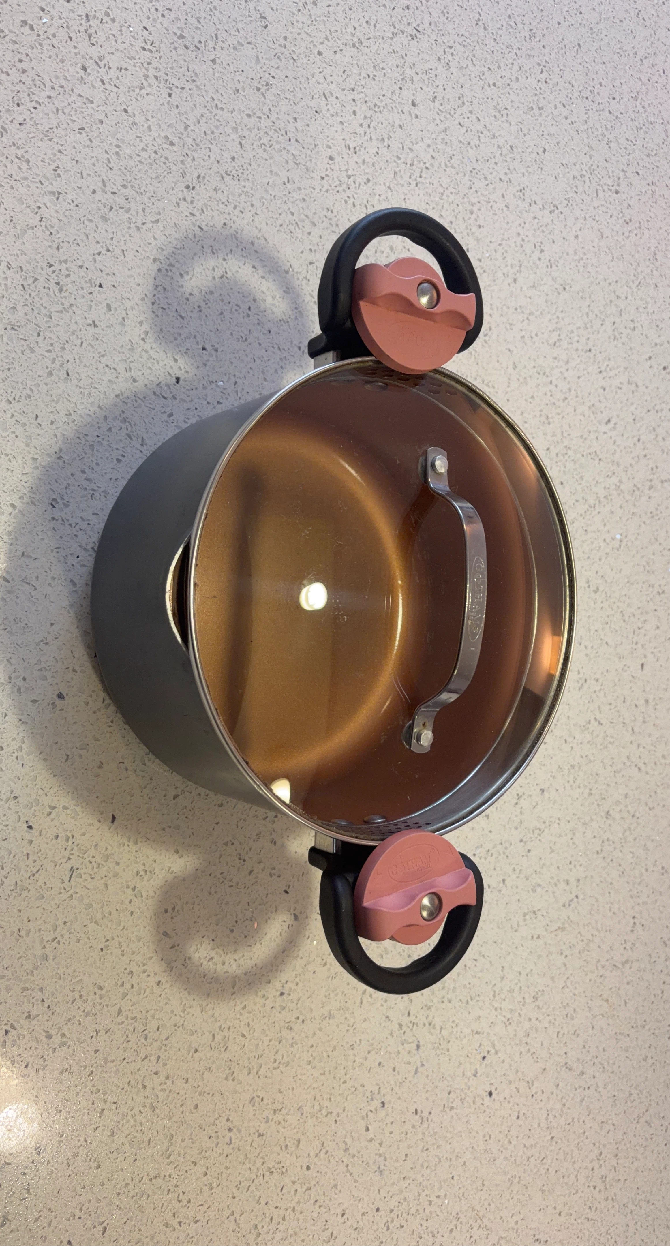 Gotham Steel Hard Anodized Pot with Lid