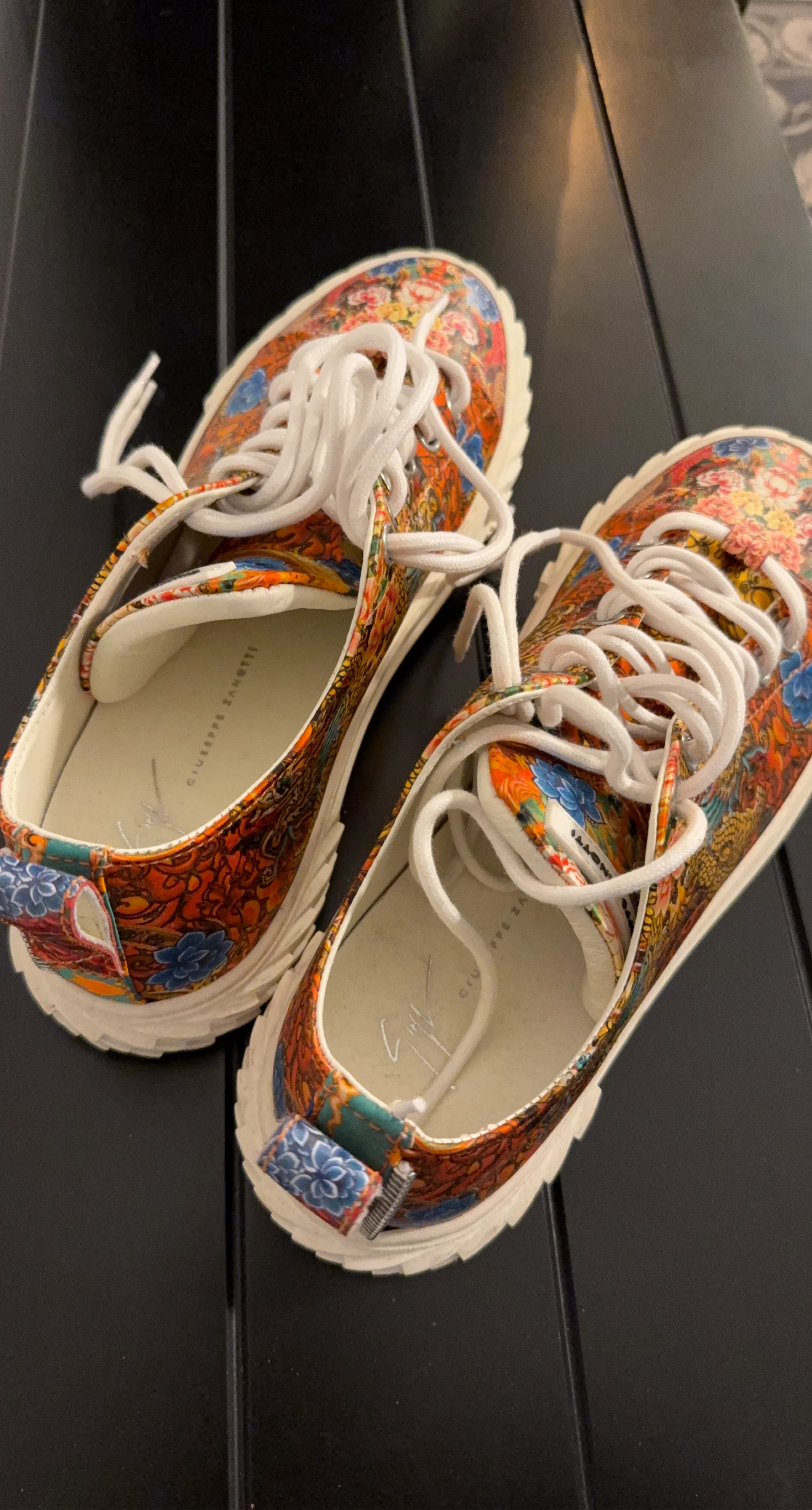 Giuseppe Zanotti "Dragon & Floral" Sneakers - photo 2