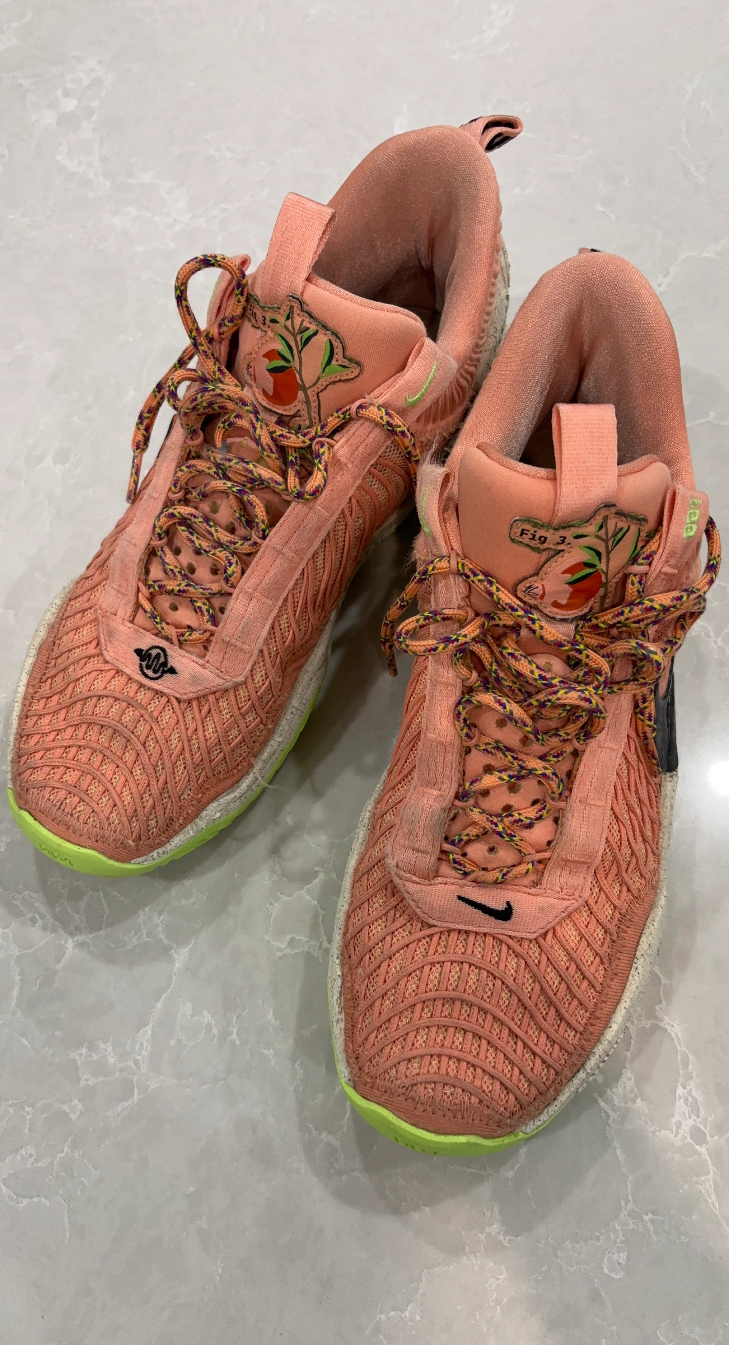 Nike Peach Basketball Shoes