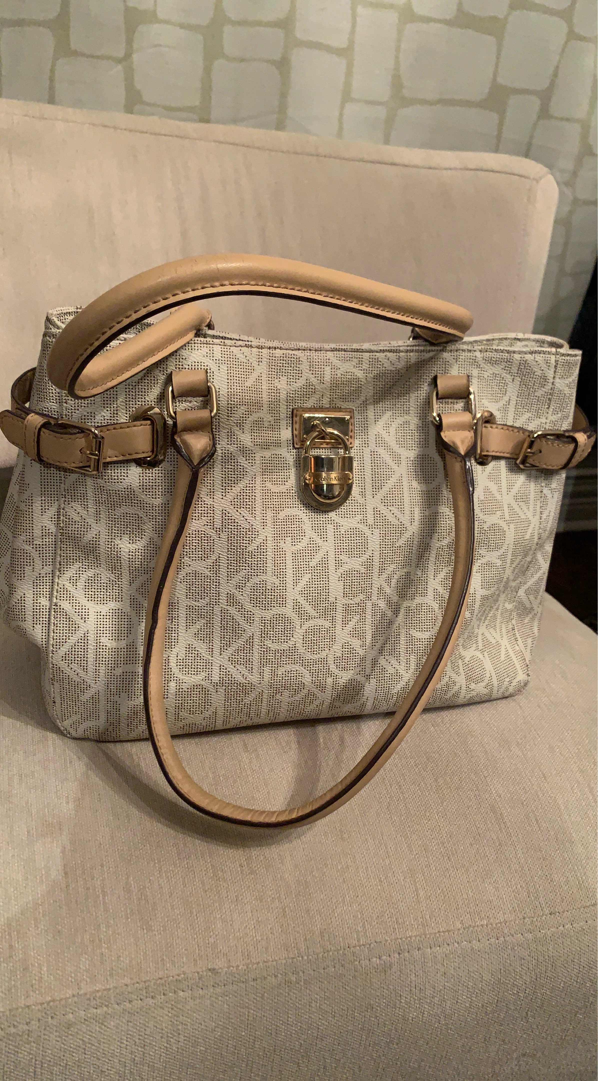 Calvin Klein Monogram Tote Bag