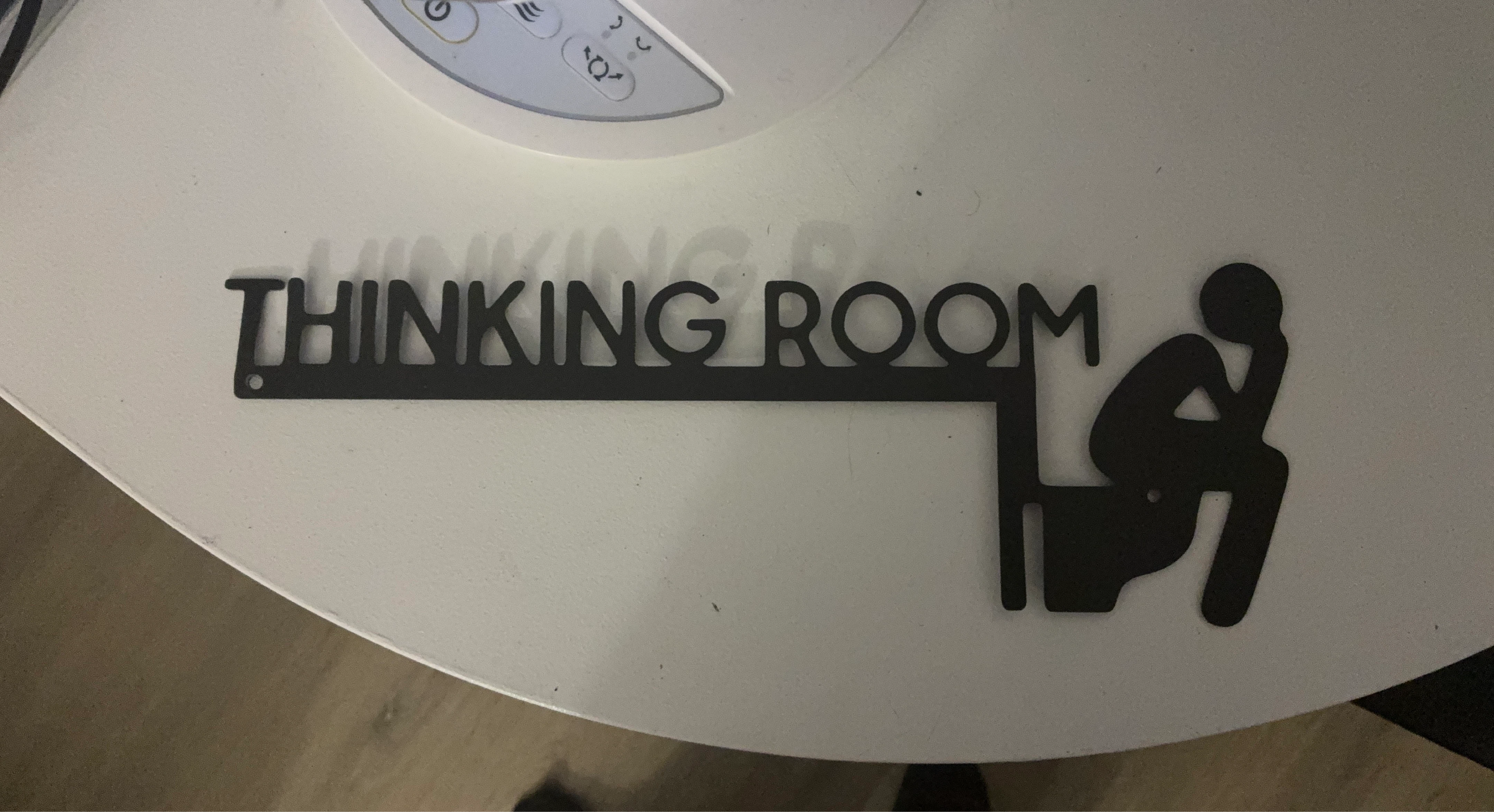 Thinking Room Toilet Sign