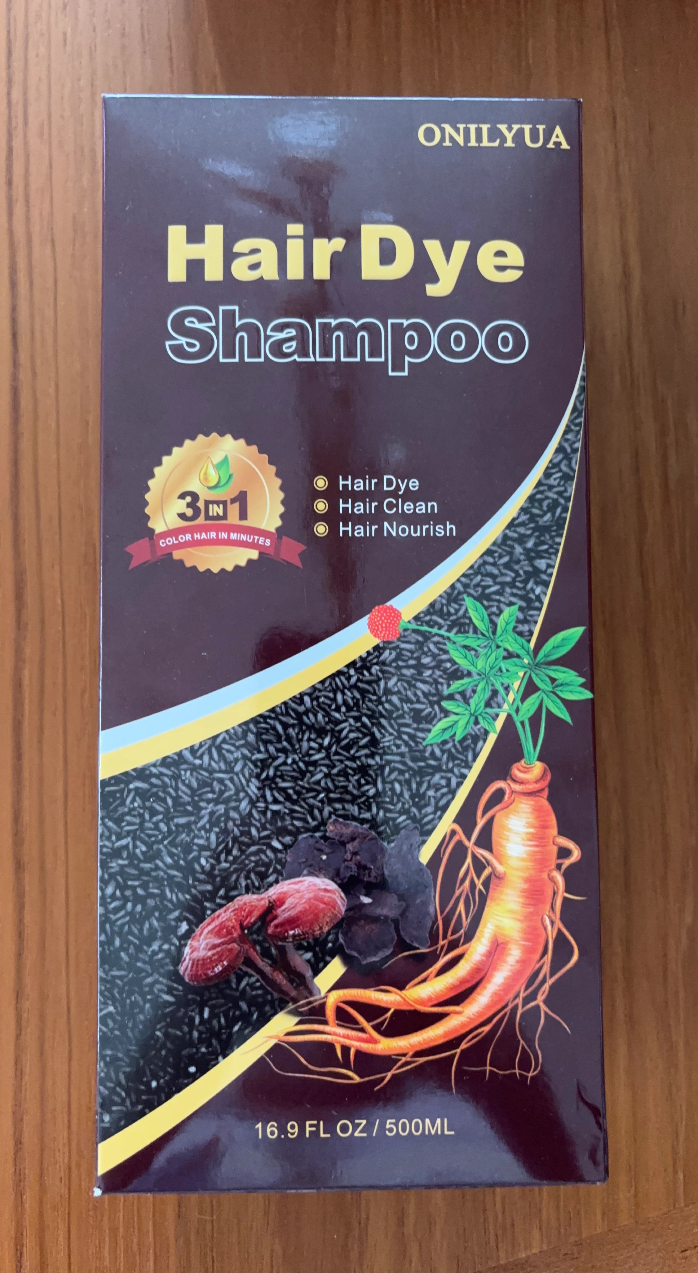 ONILYUA Hair Dye Shampoo 3 in 1
