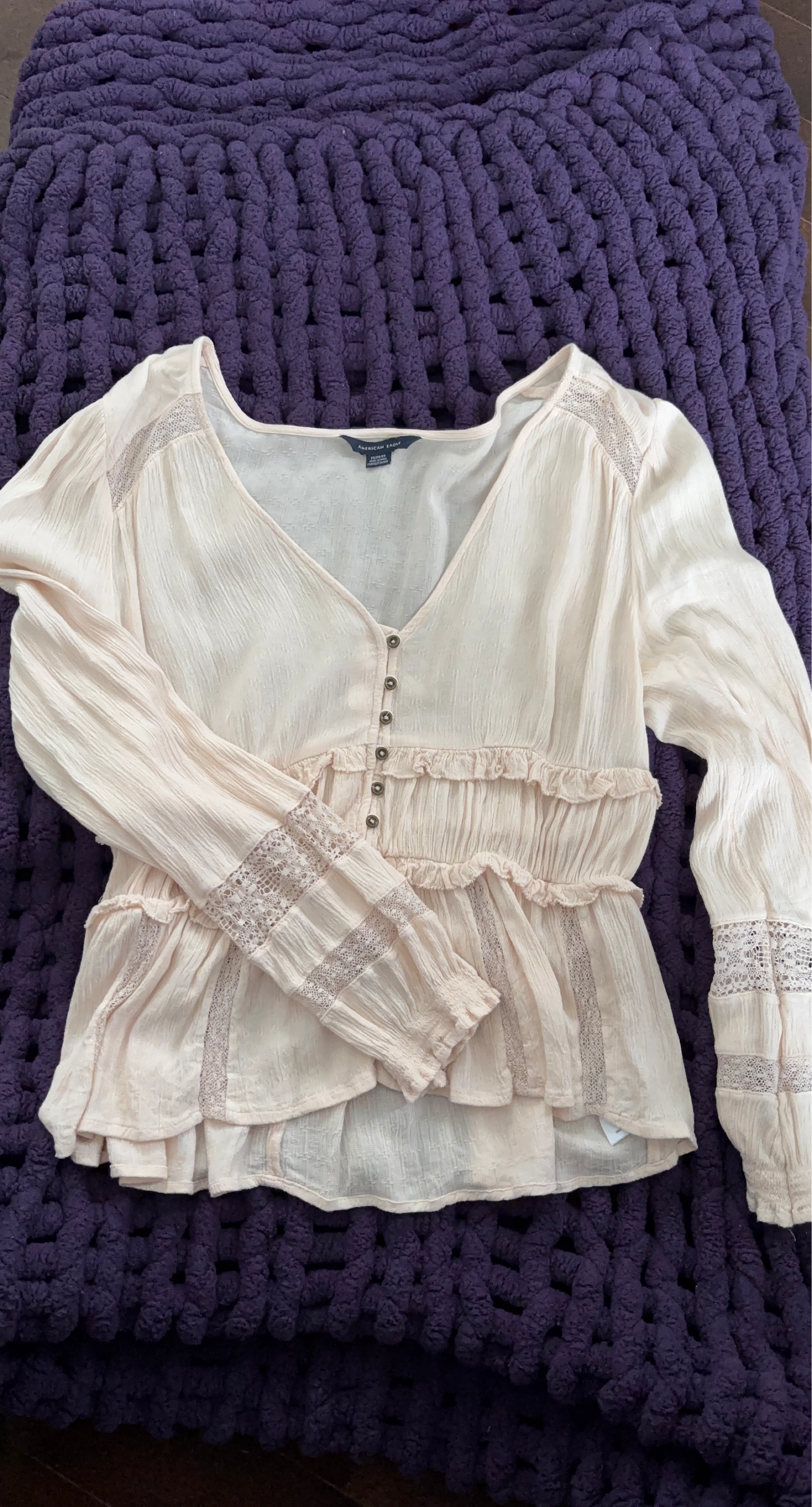 American Eagle Peasant Blouse