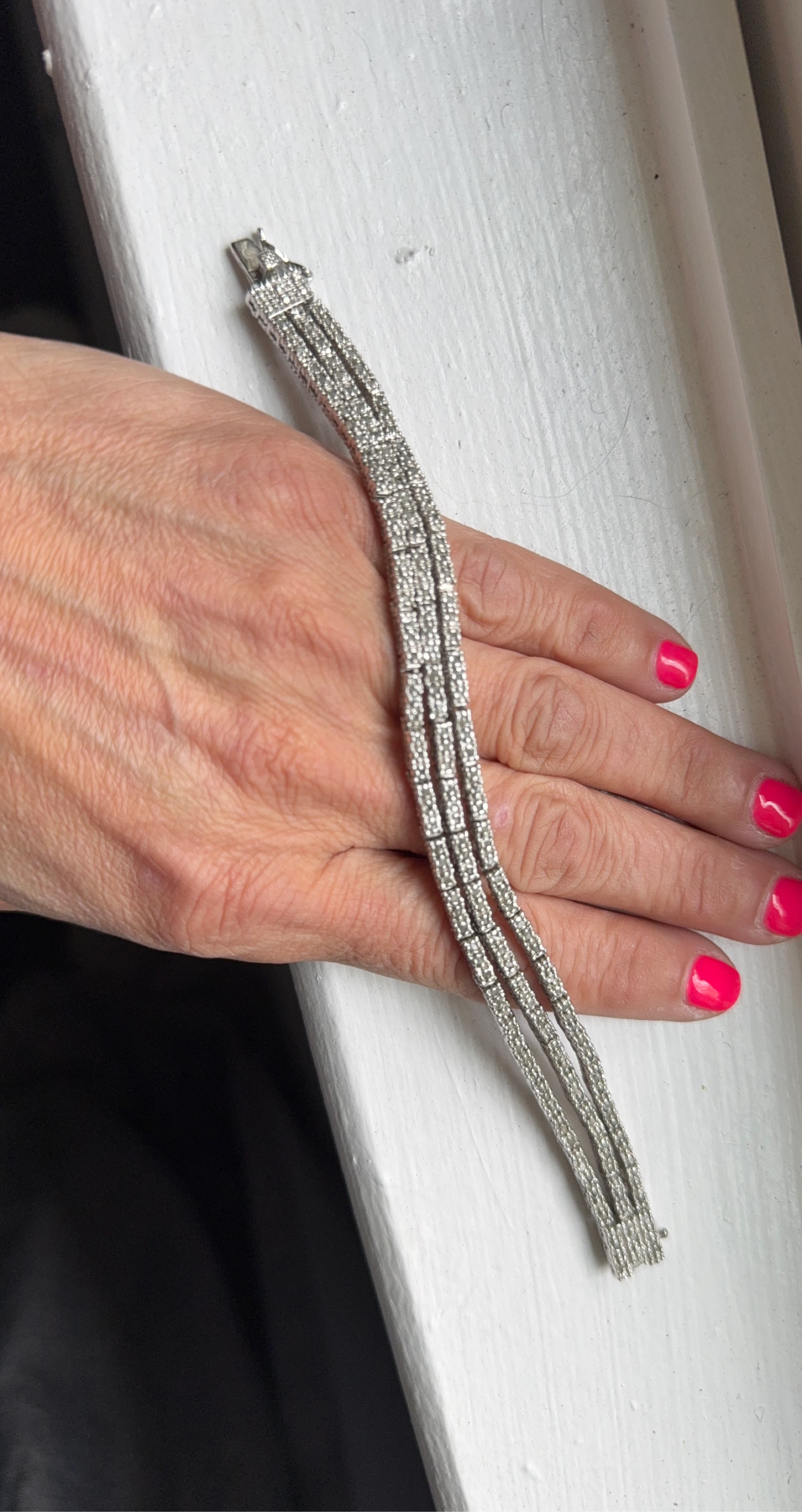 Multi-strand Diamond Bracelet