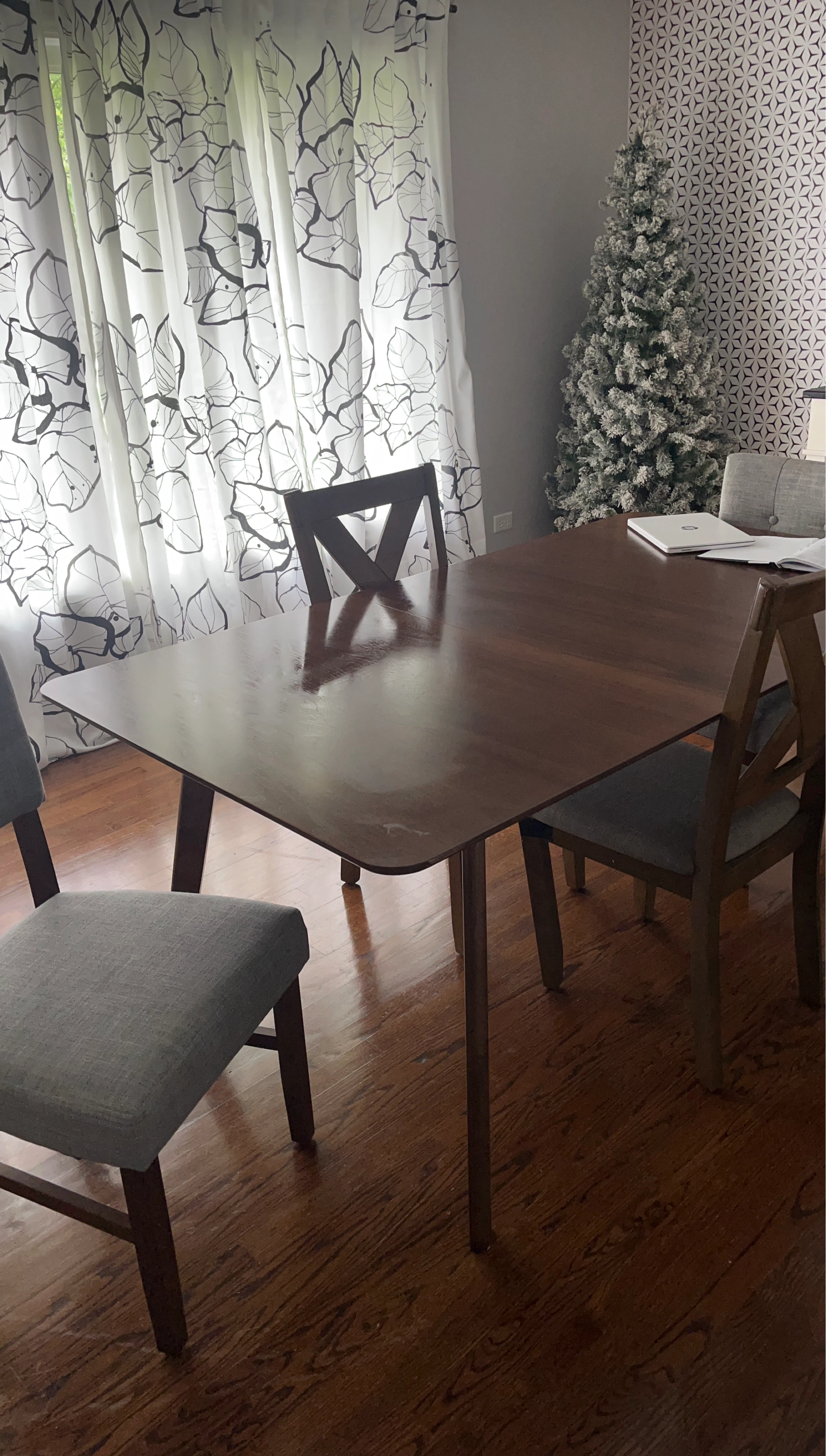 Wooden Dining Table and Chairs Set