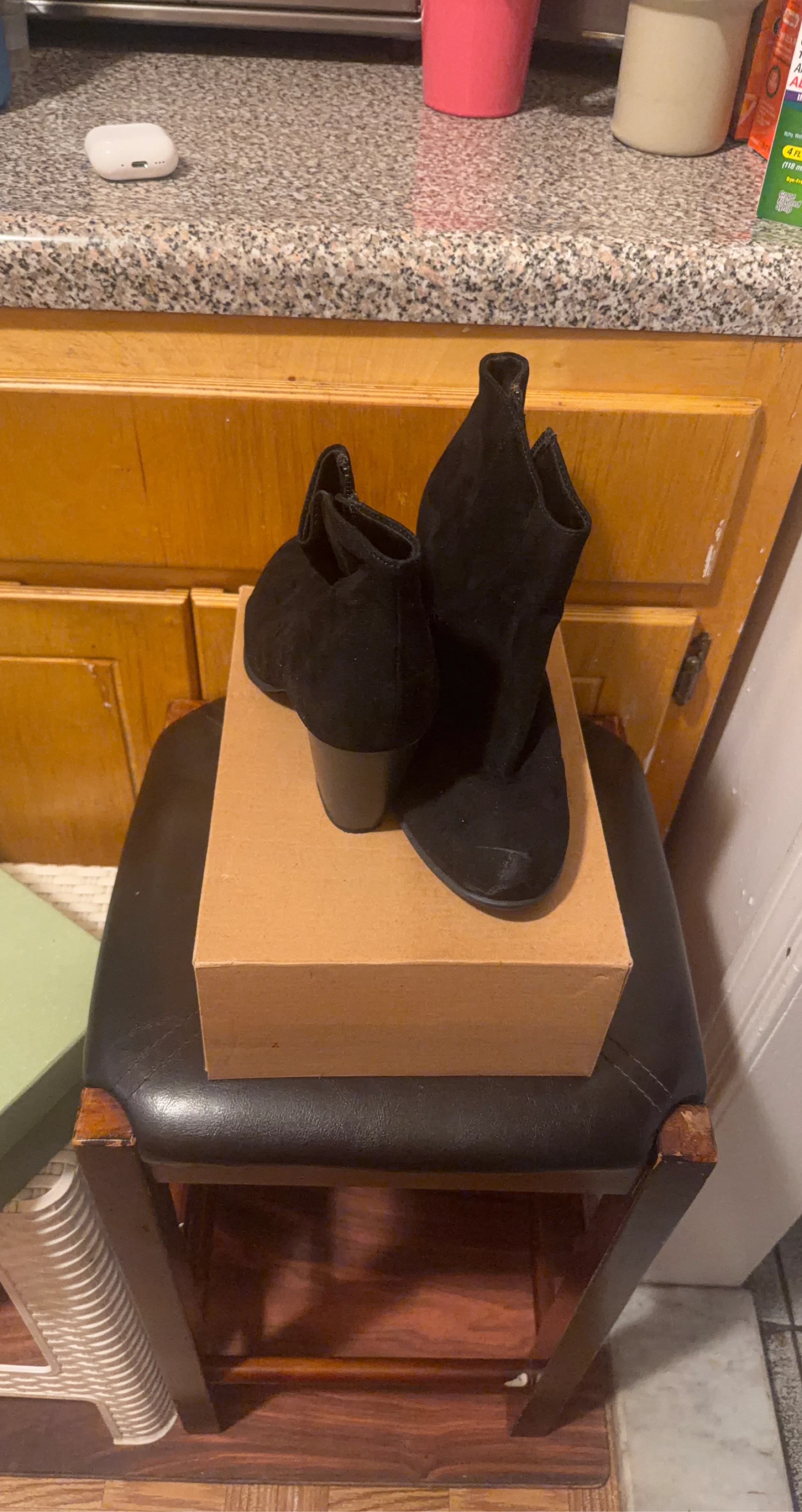 Black Suede Ankle Boots