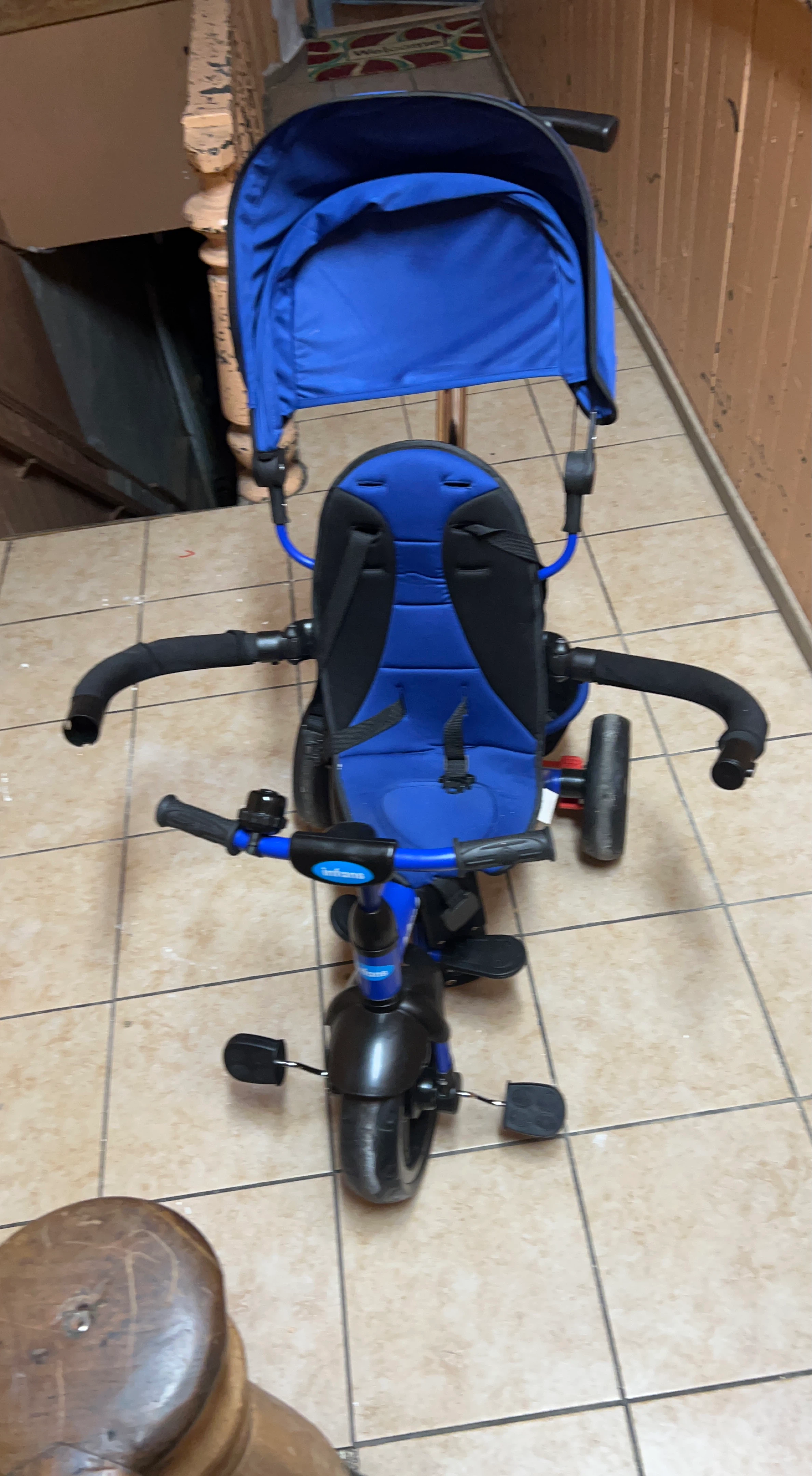 Infantino Blue Tricycle with Canopy