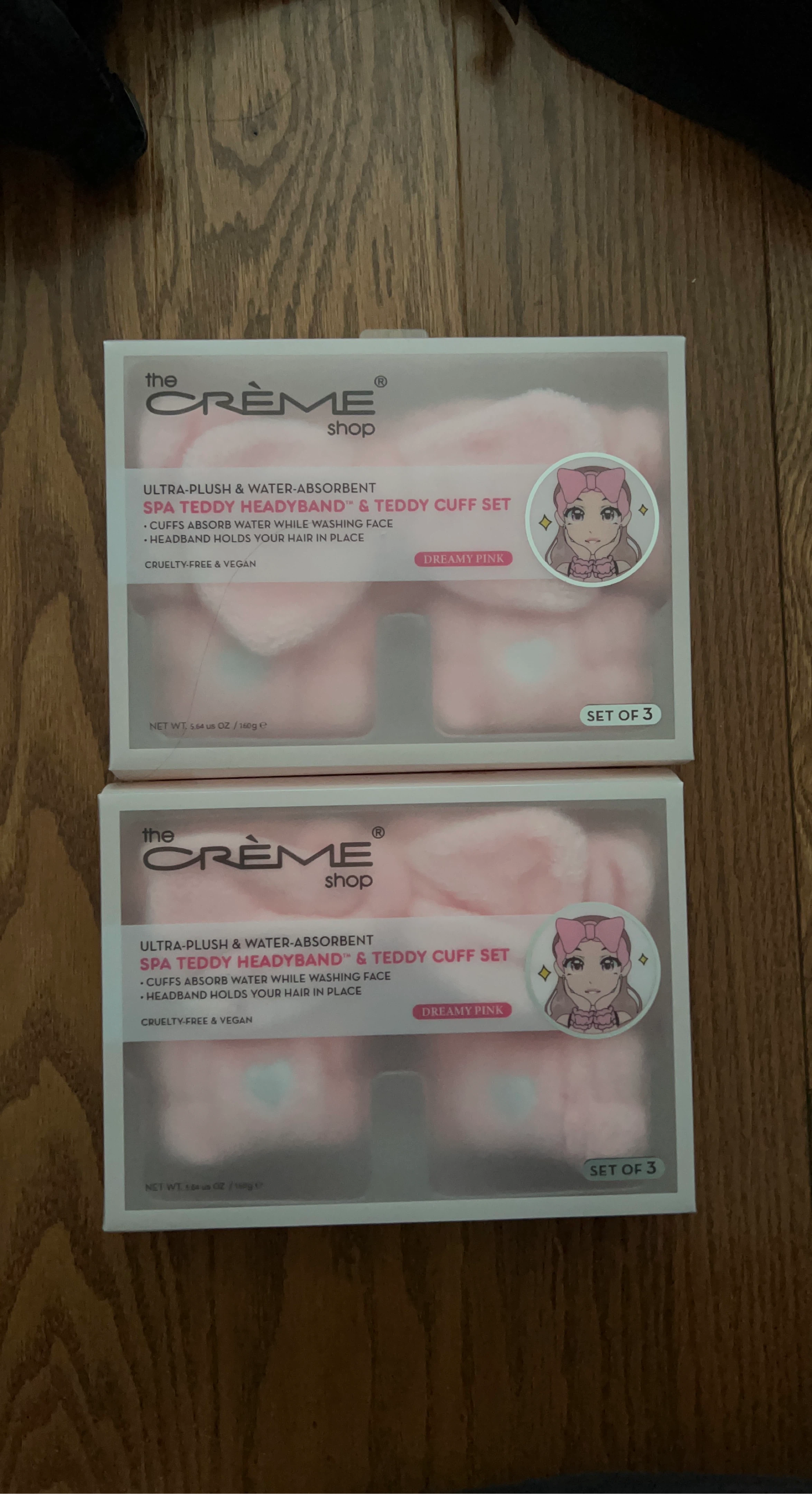 The Crème Shop Ultra-Plush Teddy Headband & Cuff Set