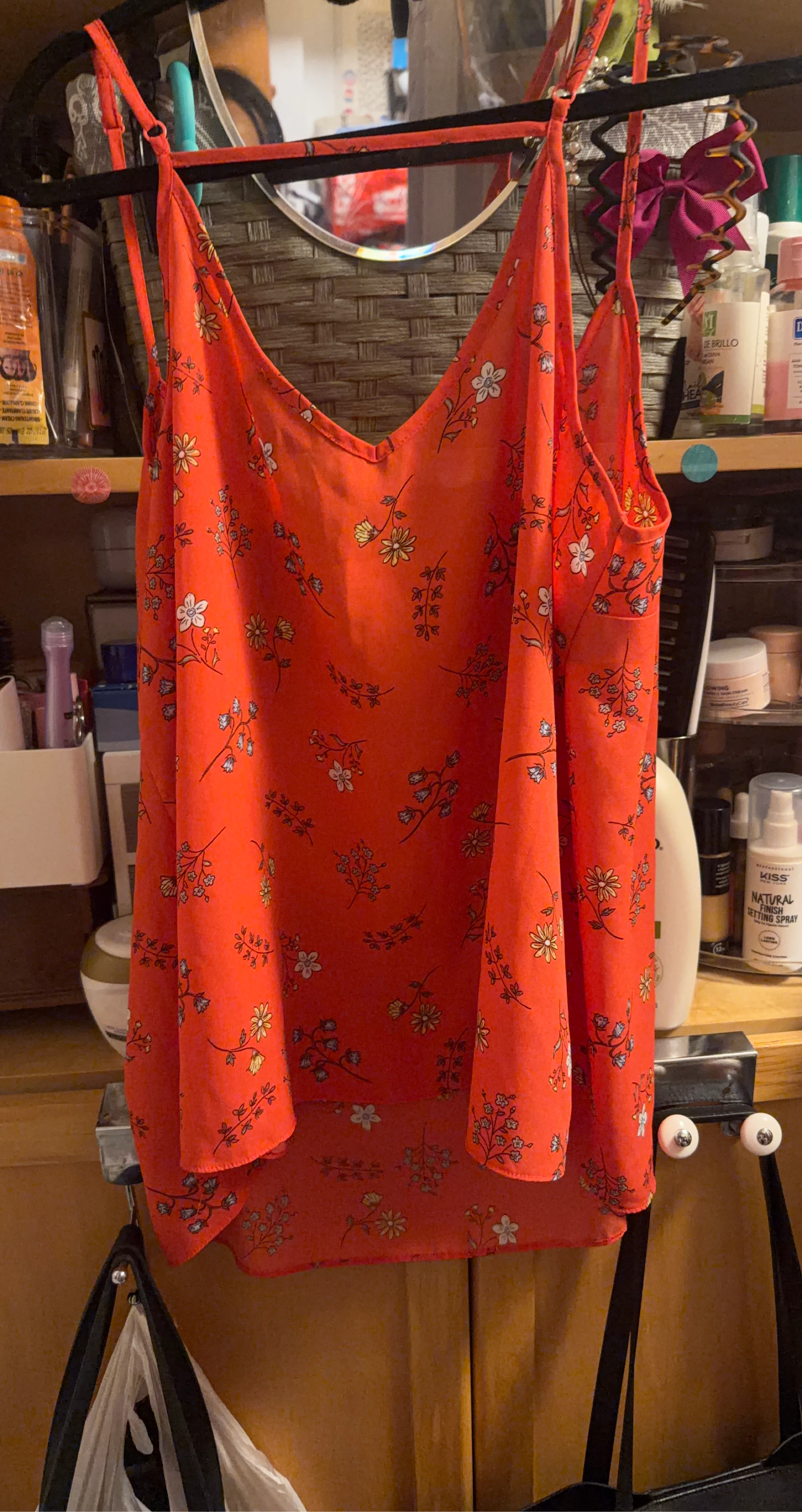 Orange Floral Cami Top
