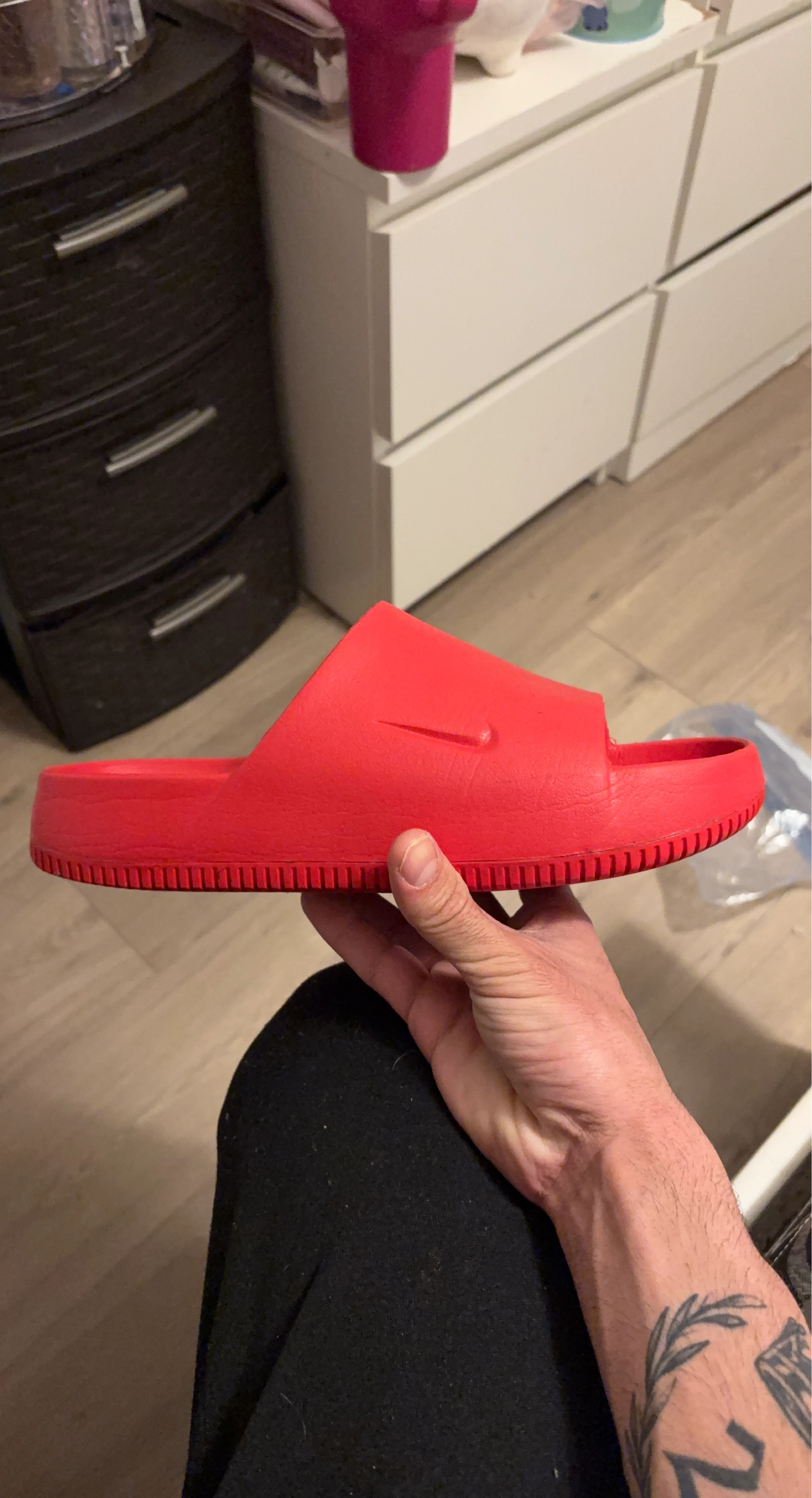 Nike Red Slides