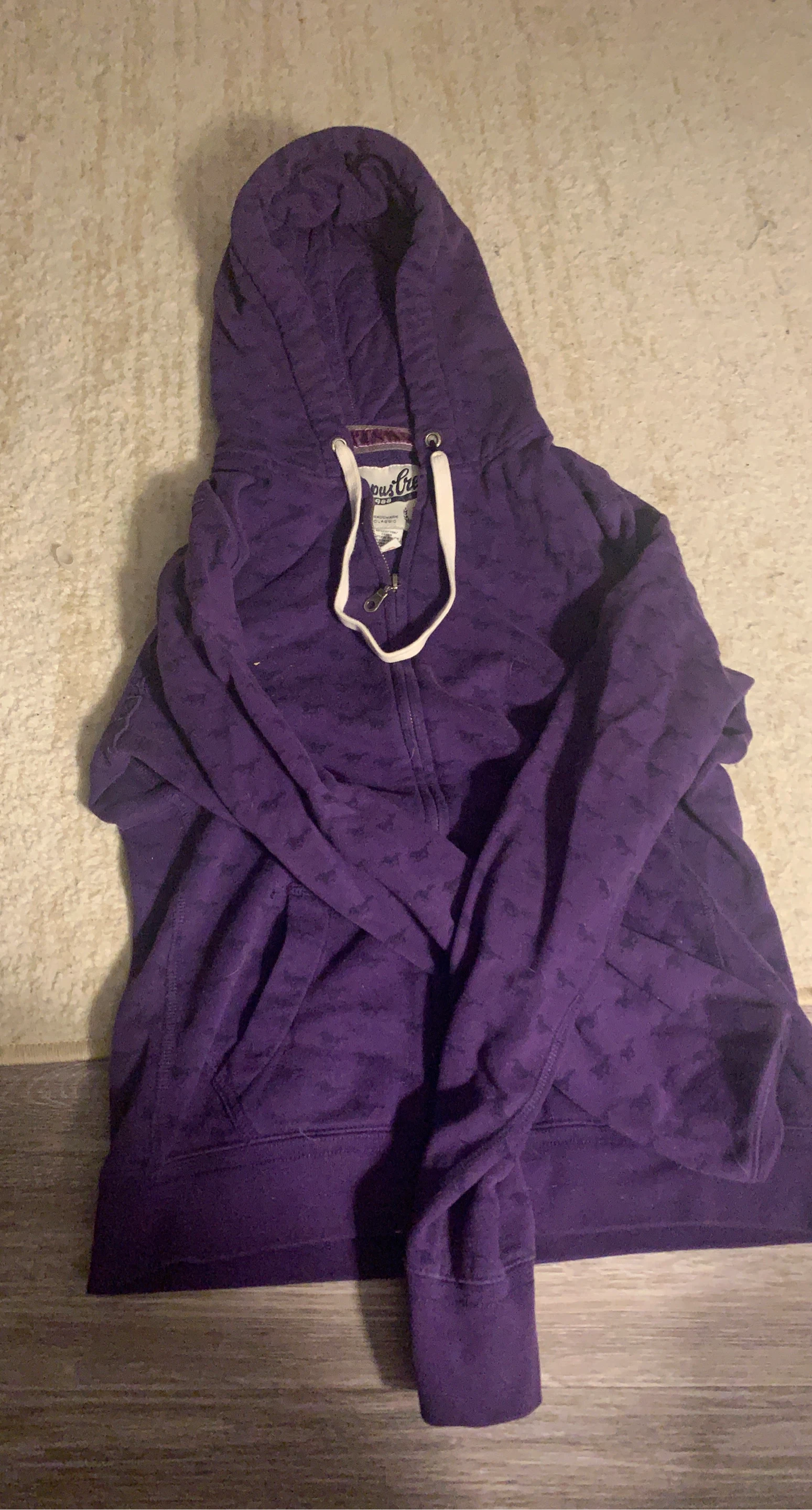 Aeropostale Purple All-Over Print Hoodie