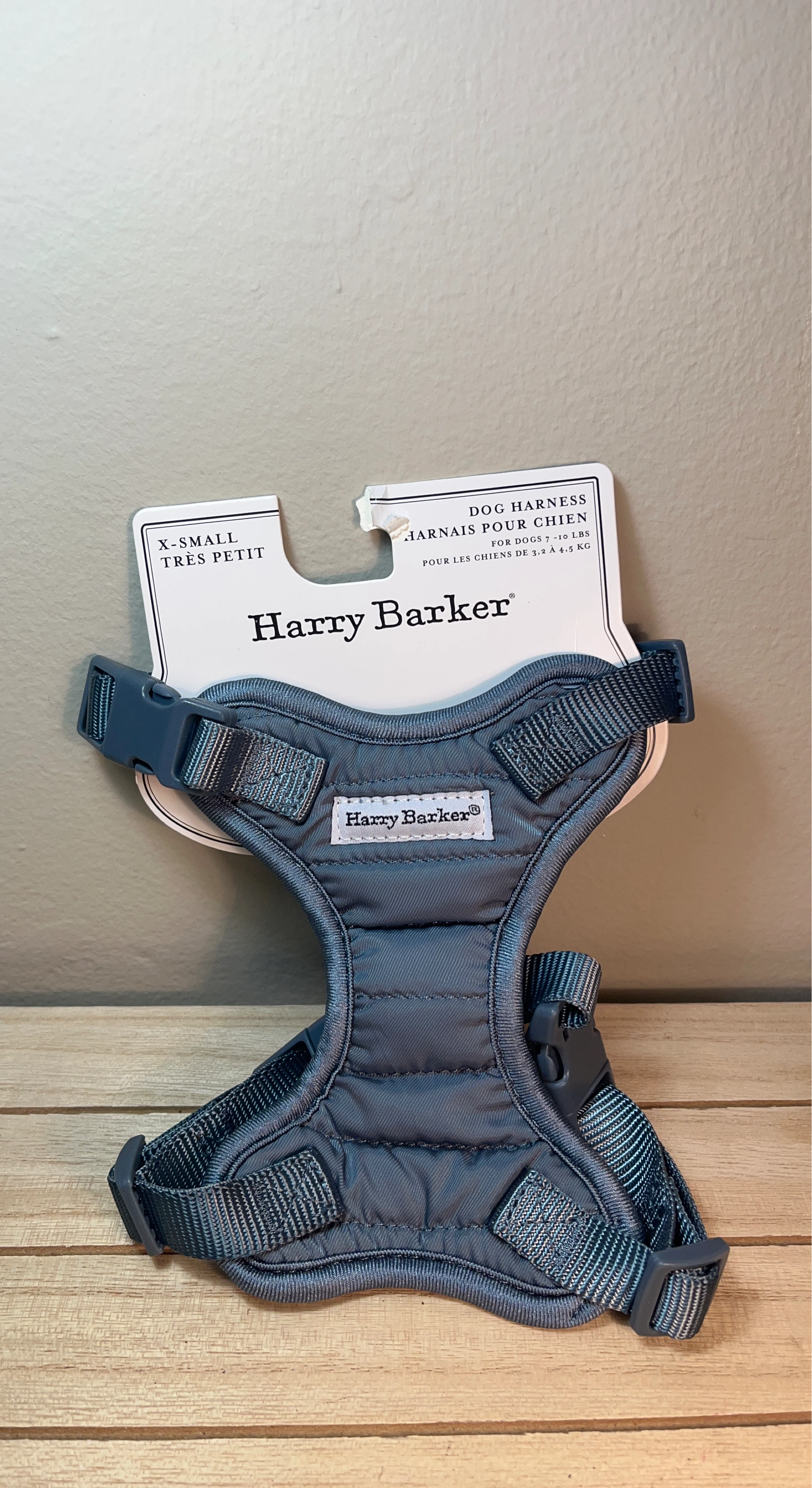 Harry Barker X-Small Blue/Grey Dog Harness