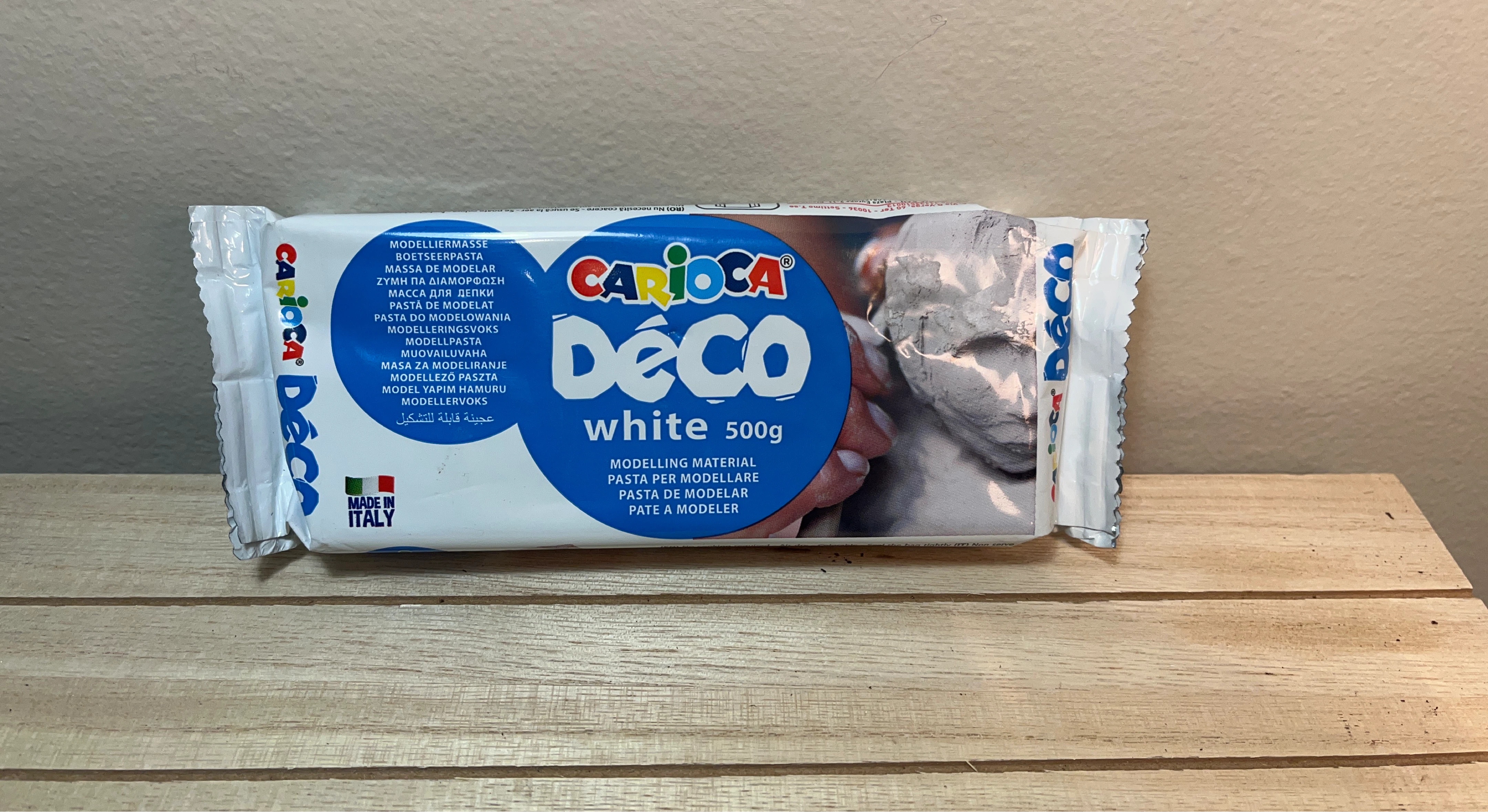 Carioca Deco White Modelling Clay 500g