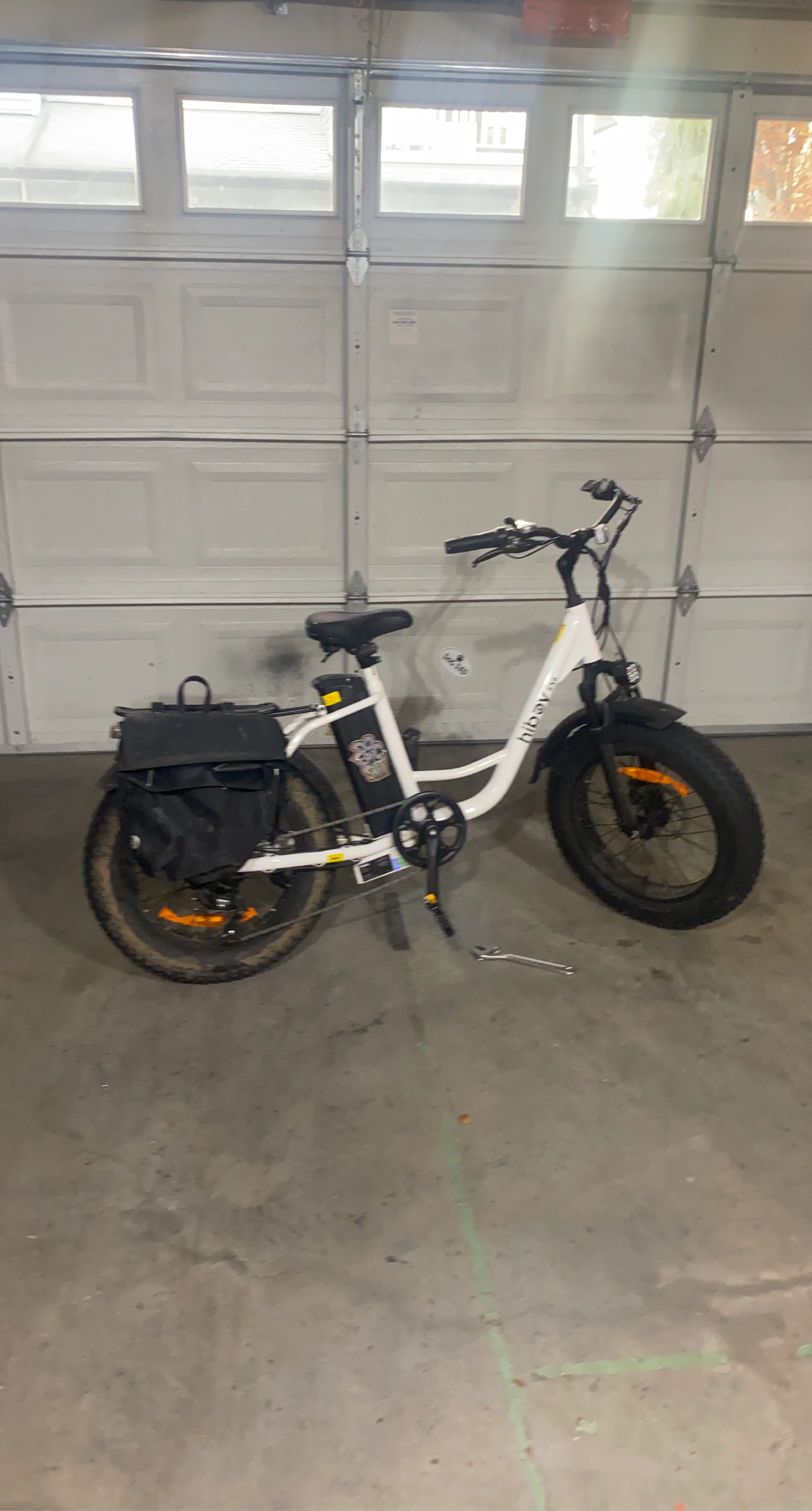 White Hiboy Cruiser Electric Bike EX6