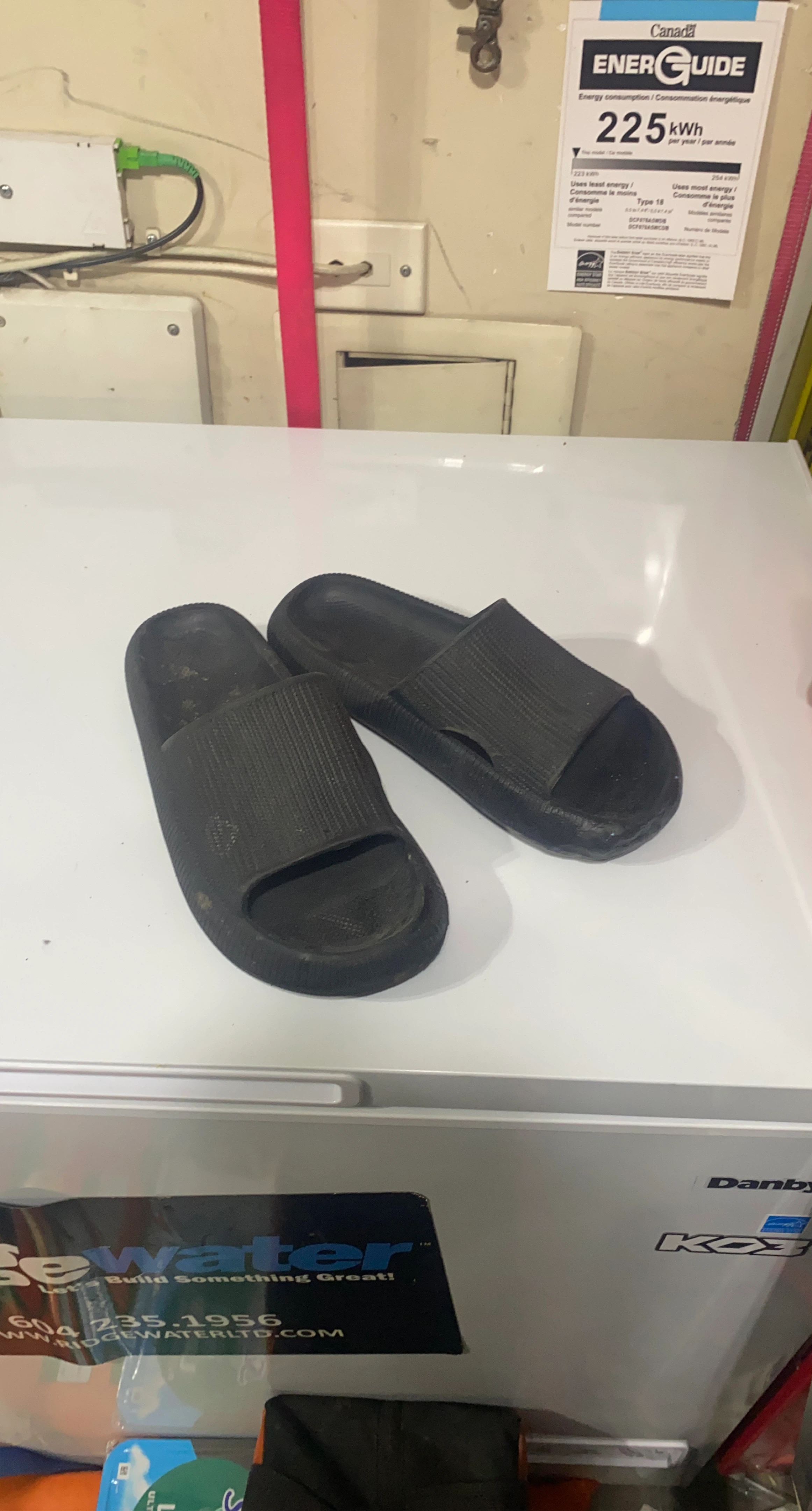 Black Slide Sandals