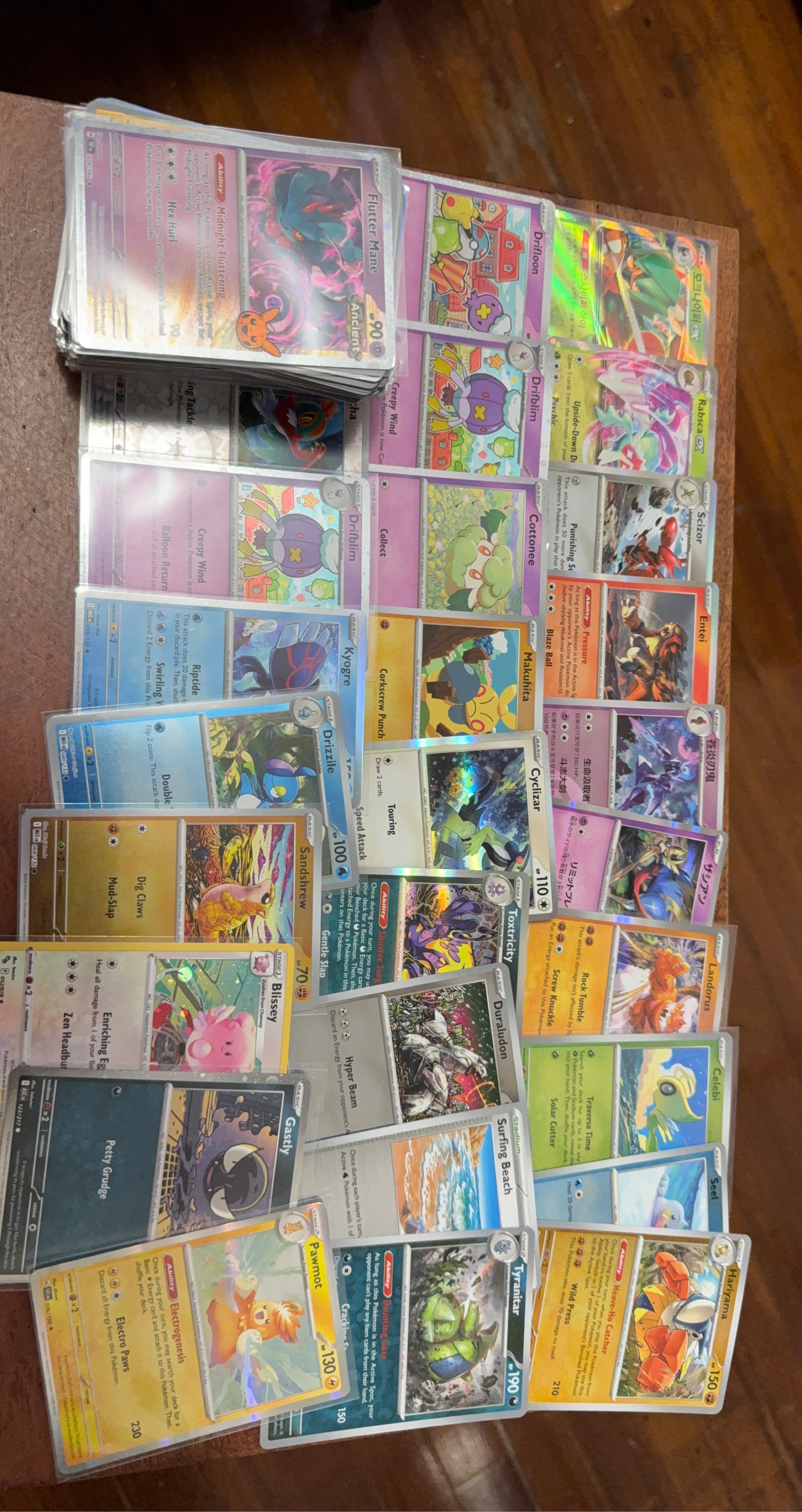 Assorted Pokemon Trading Cards