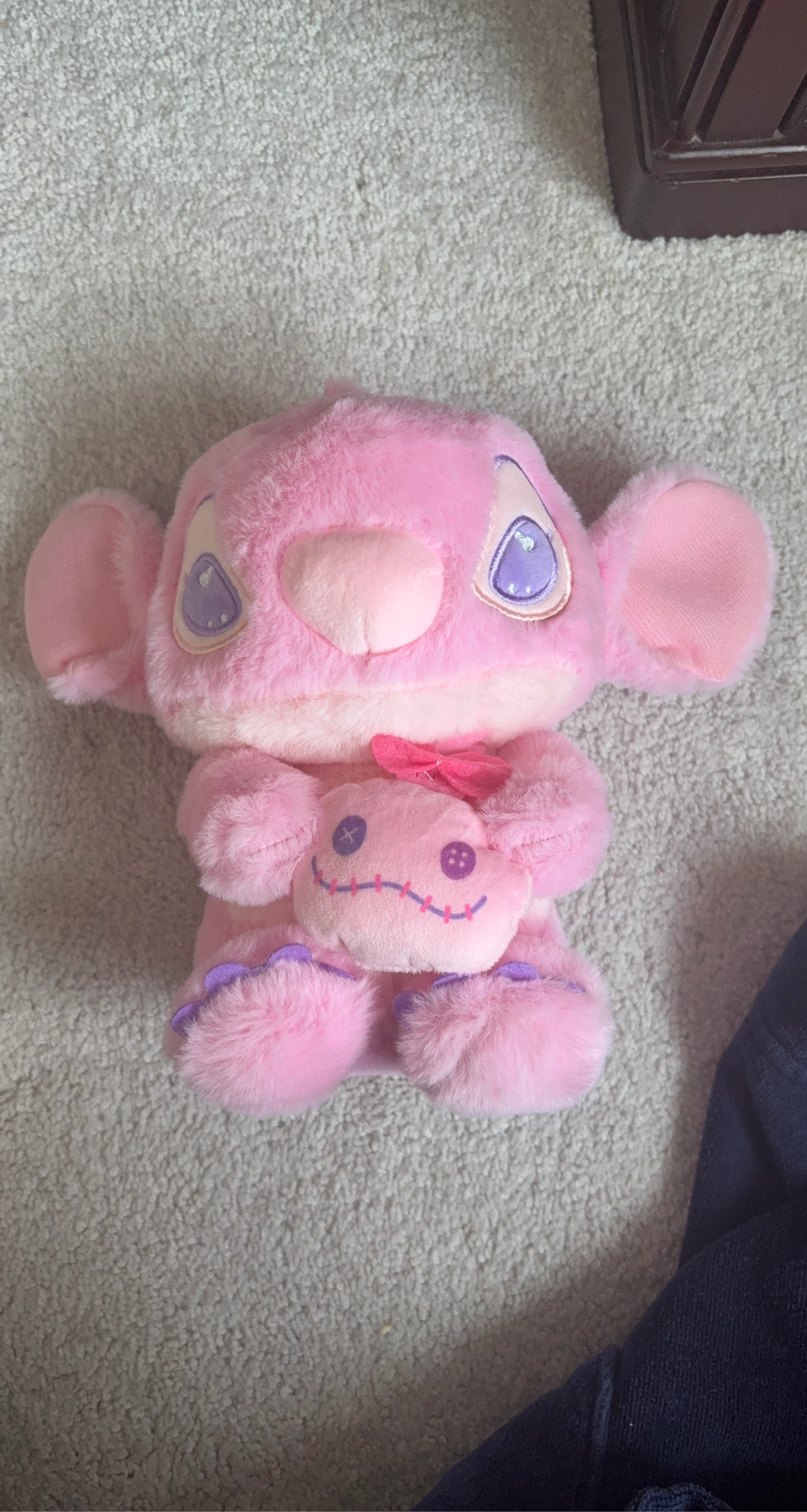 Pink Angel Stitch Plush Toy