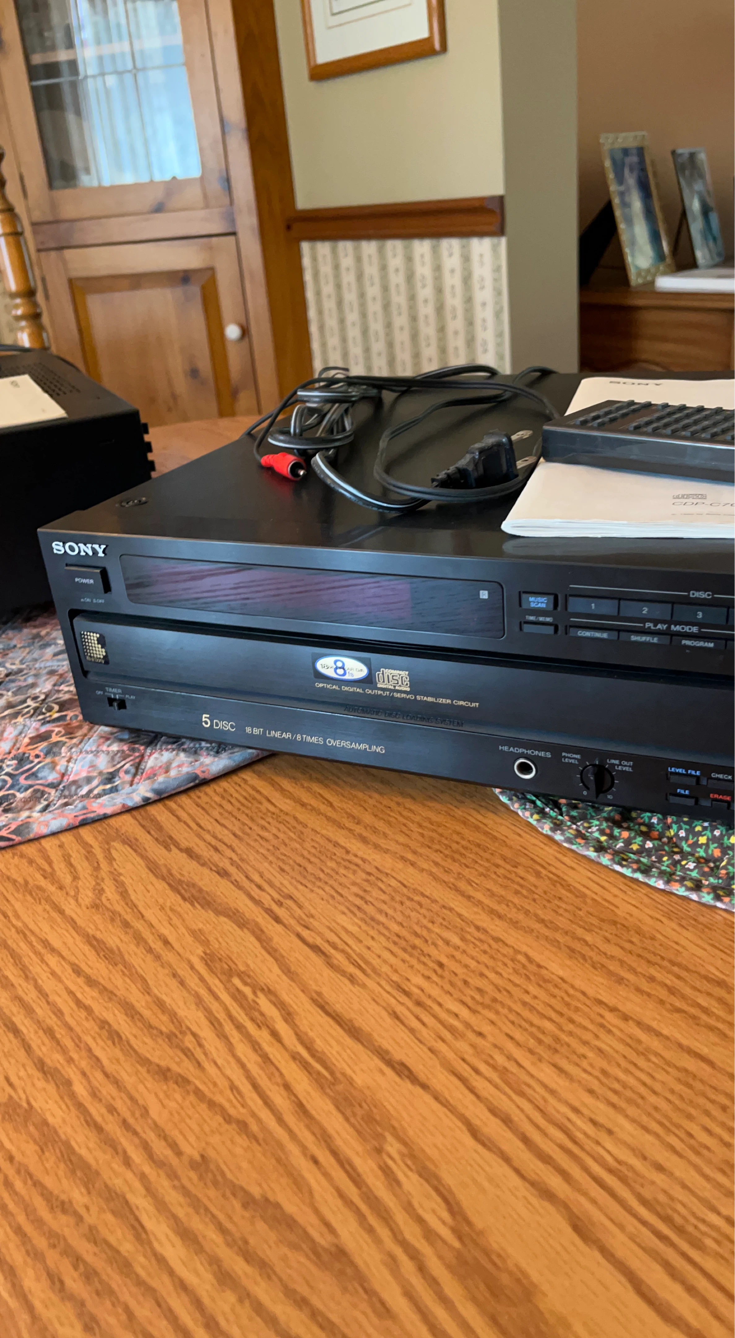 Sony CDP-C705 5-Disc CD Player with Remote