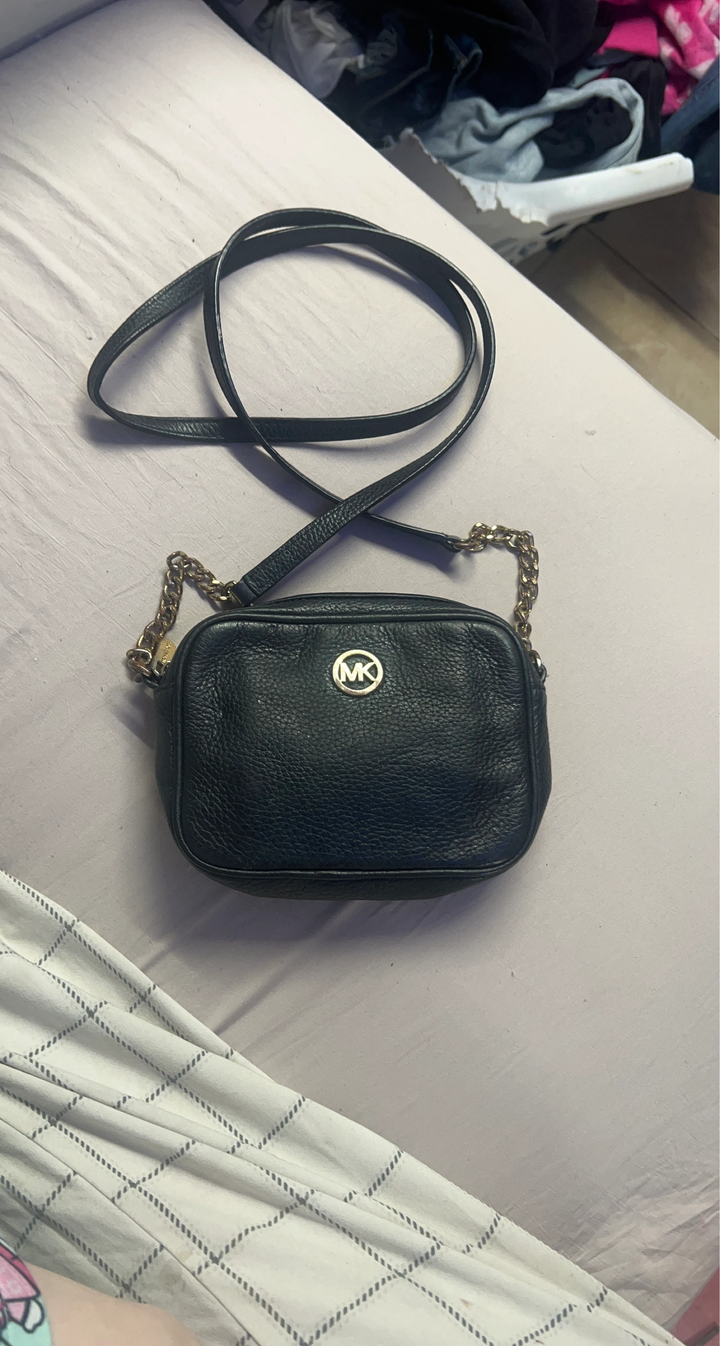 Michael Kors Black Leather Bag